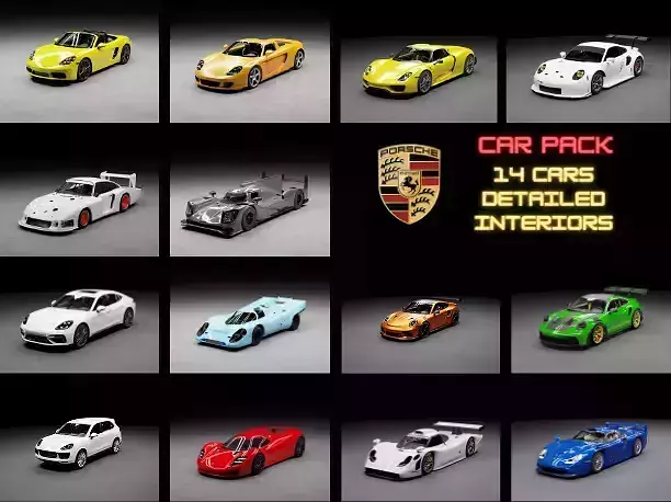 Porsche 14 CarPack - High Details