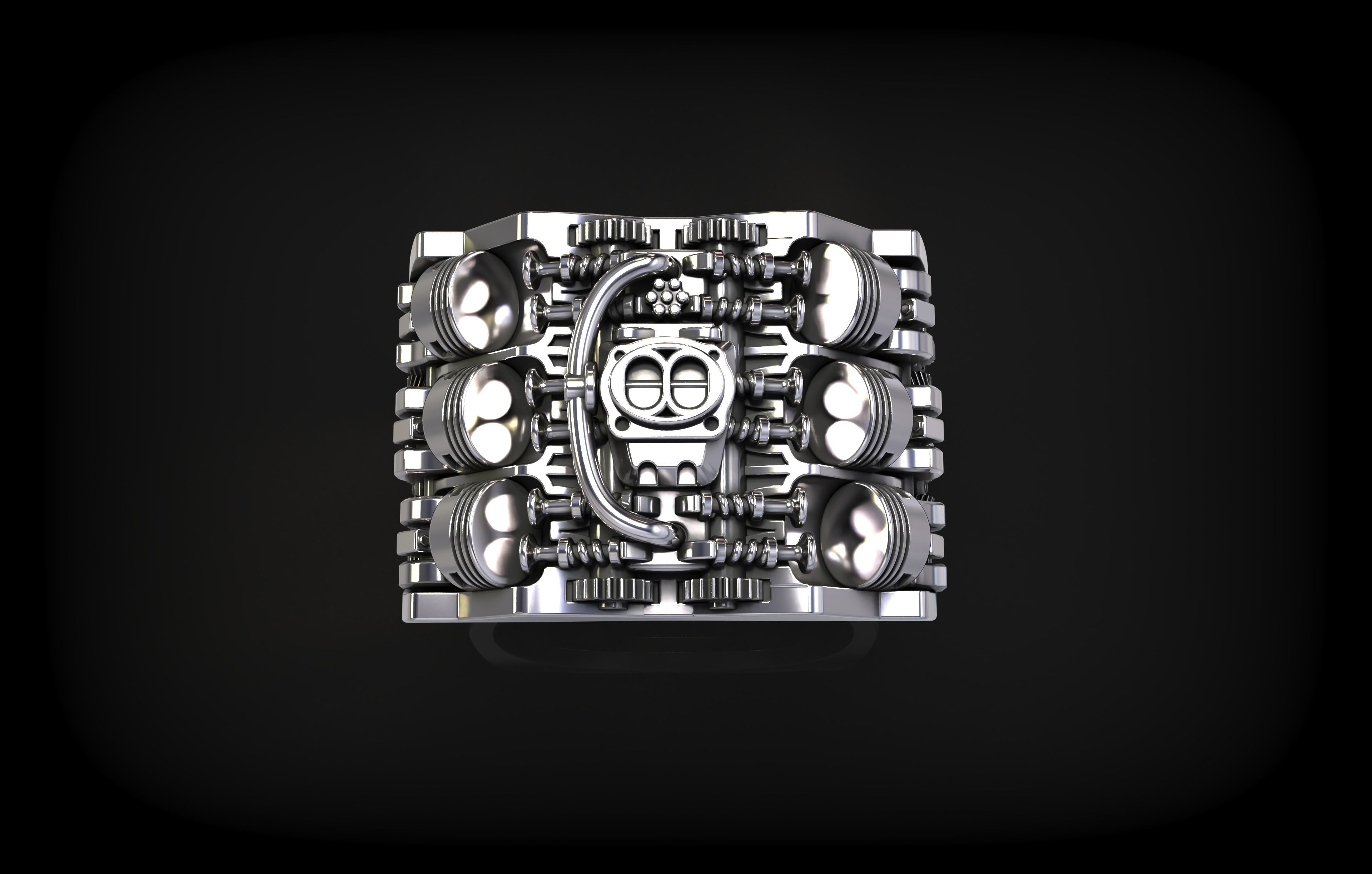 Piston Ring 3D print model_7