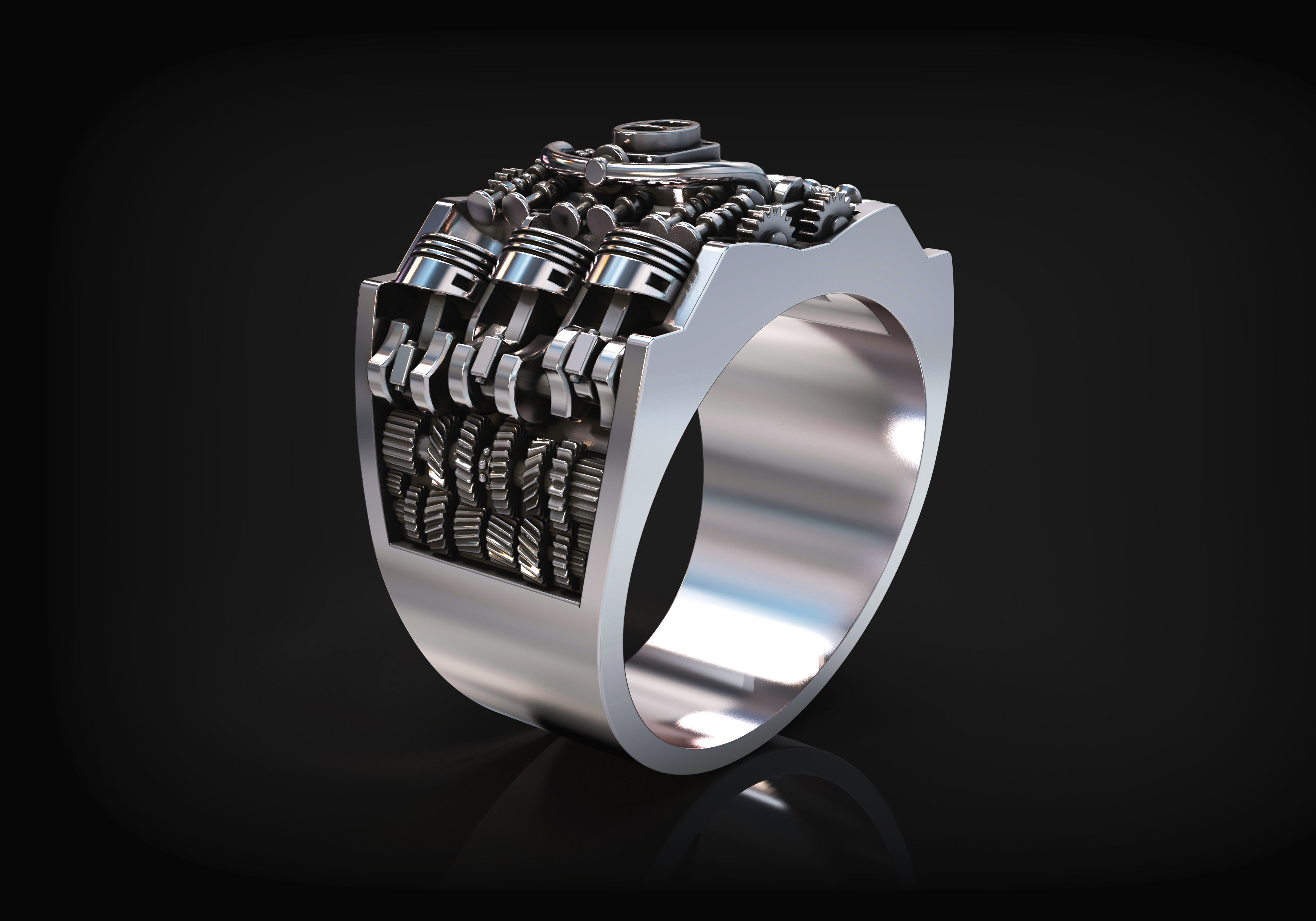 Piston Ring 3D print model_5