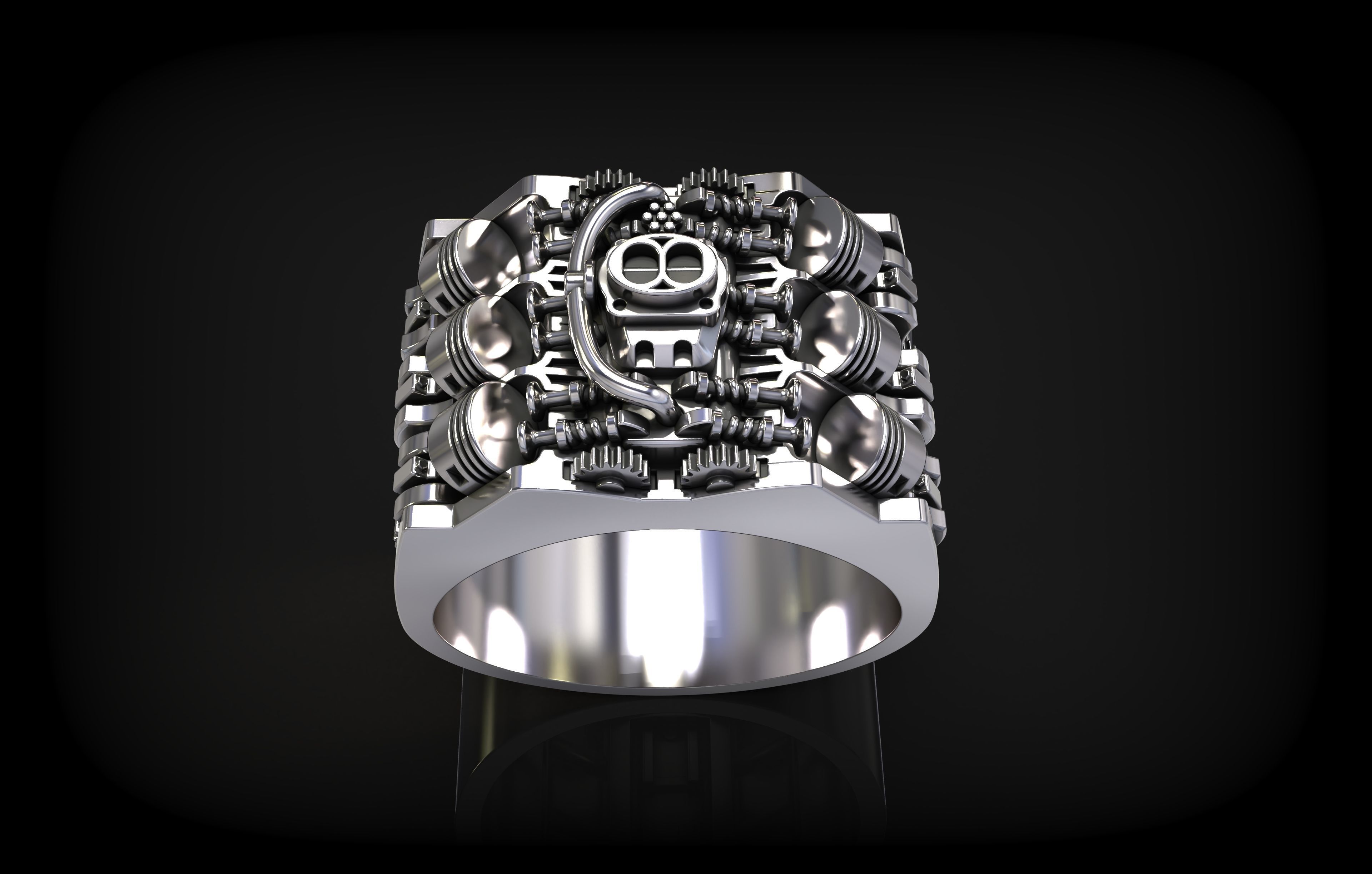 Piston Ring 3D print model_6