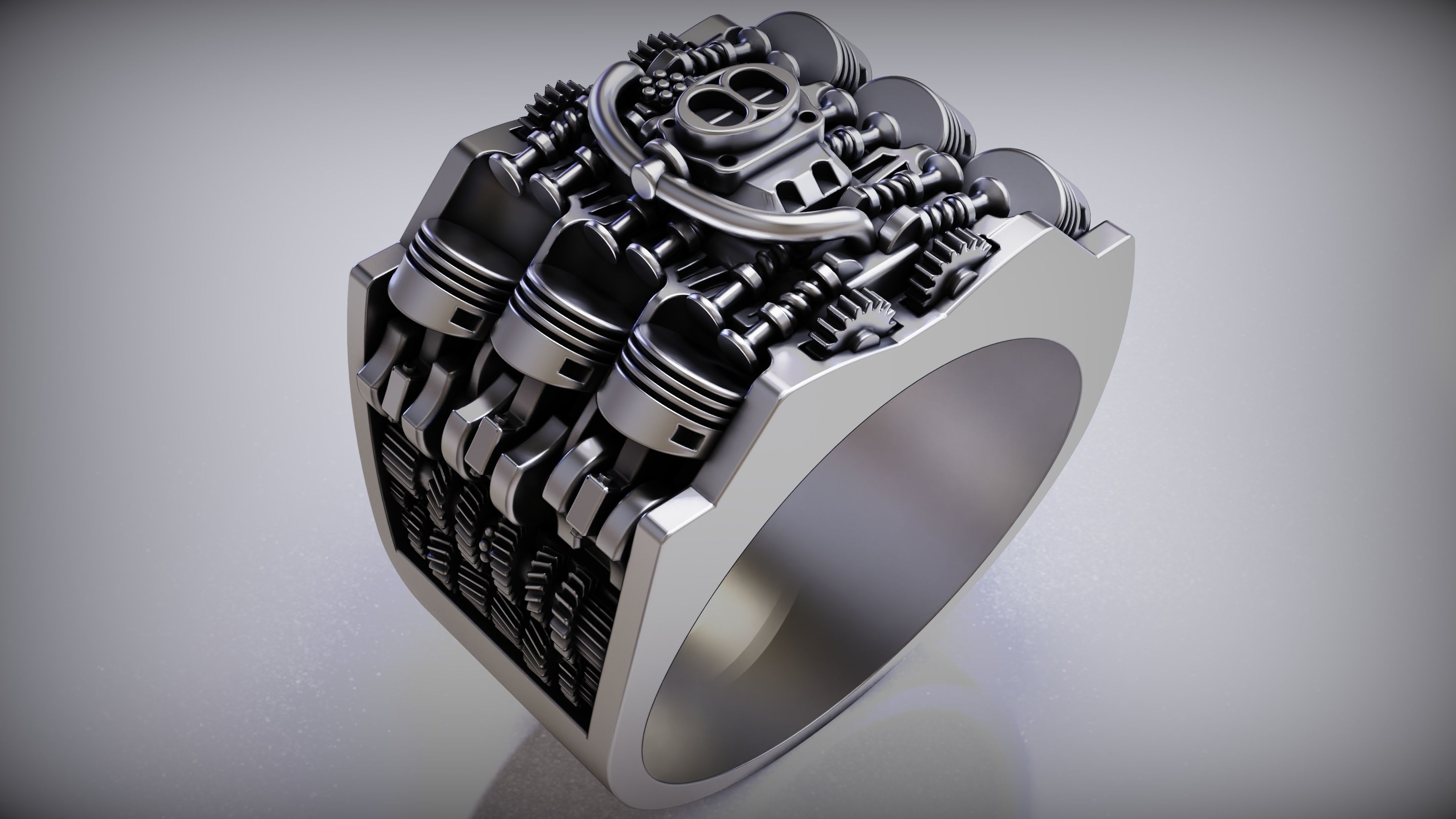 Piston Ring 3D print model_2
