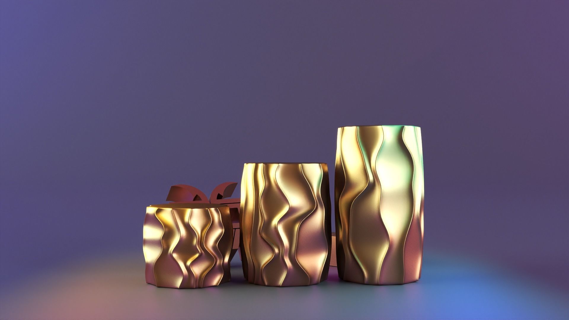 Interesting cylindrical candle 3D print model_1