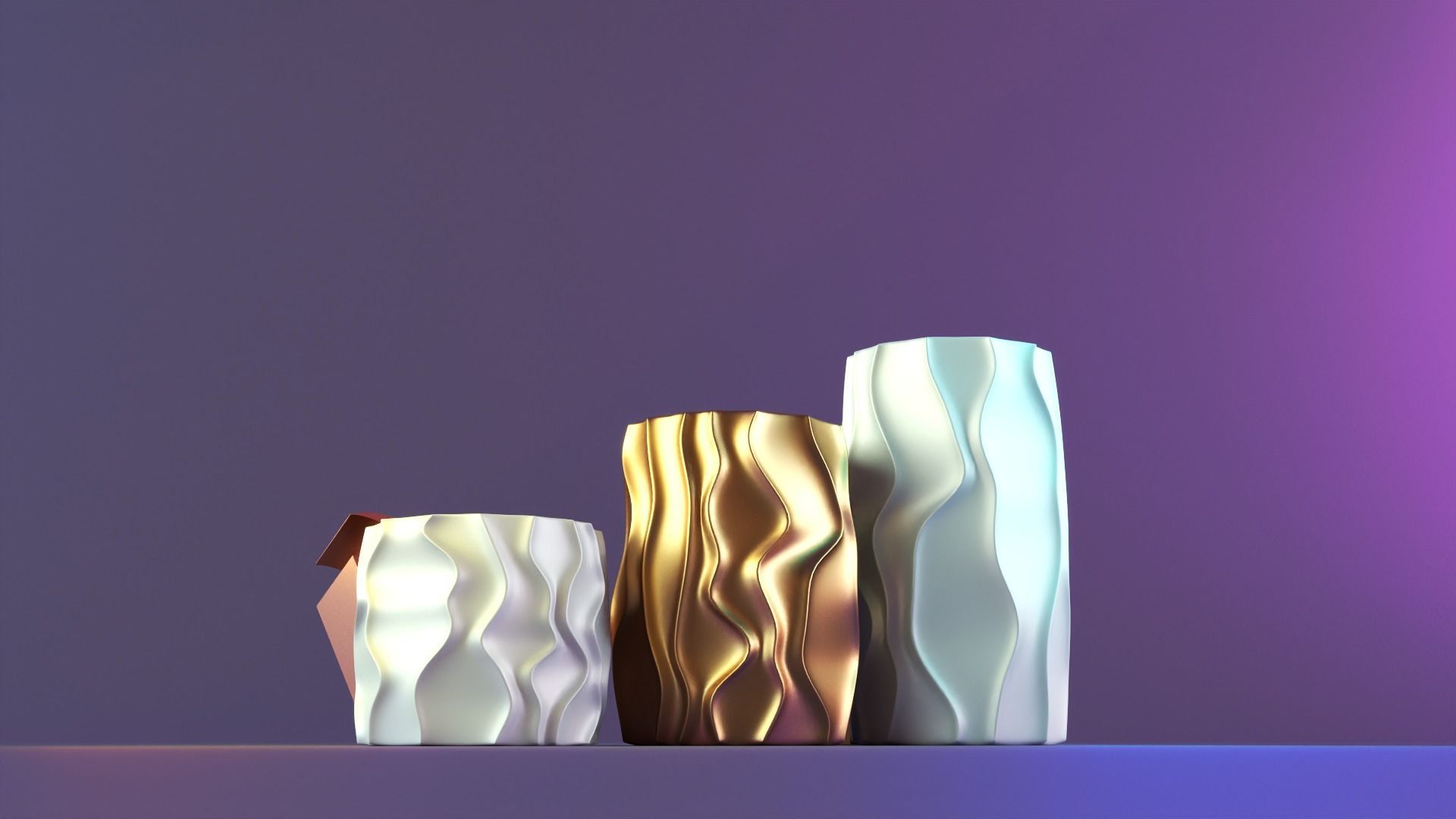 Interesting cylindrical candle 3D print model_3