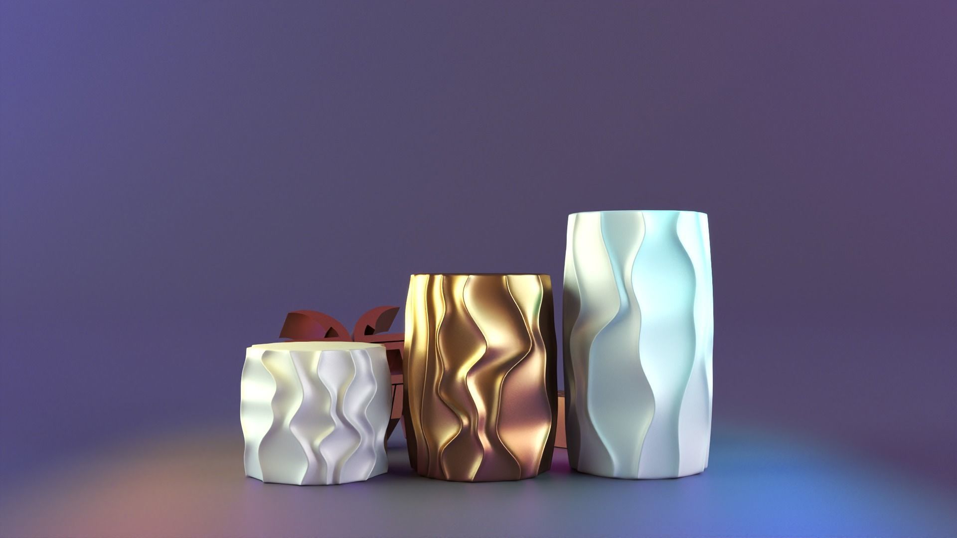 Interesting cylindrical candle 3D print model_2
