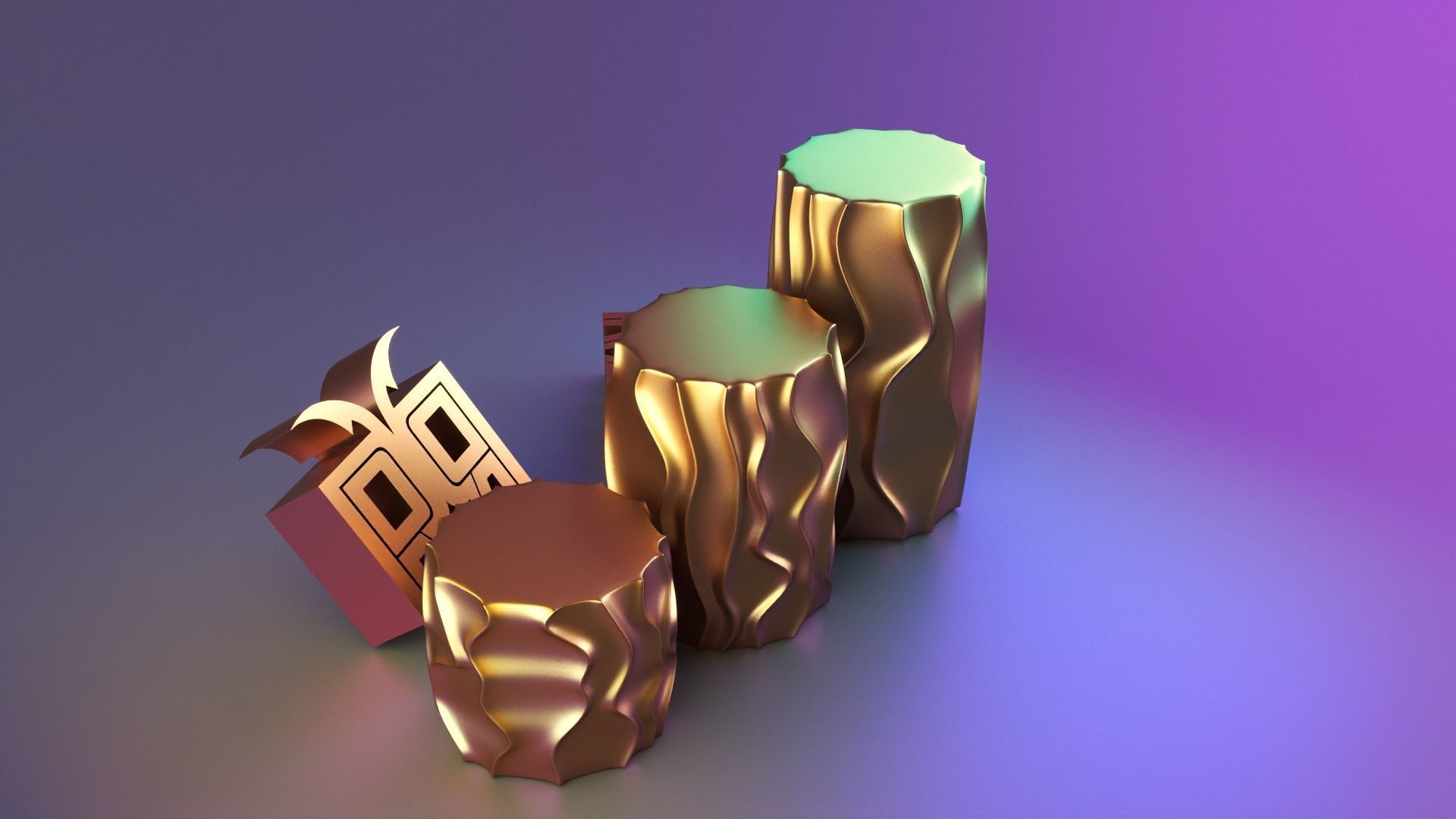 Interesting cylindrical candle 3D print model_5