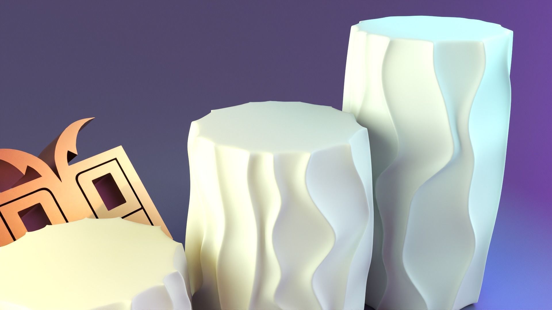 Interesting cylindrical candle 3D print model_7