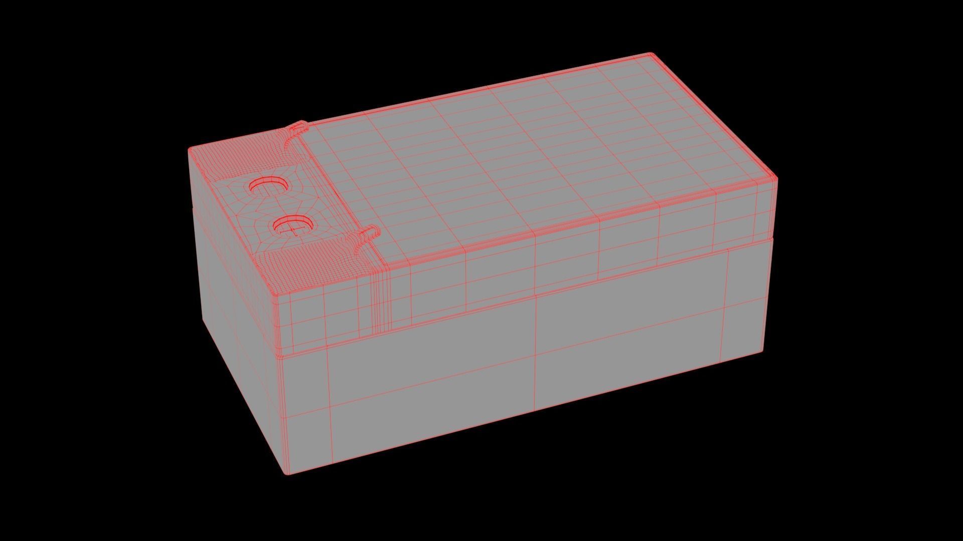 Battery  Low-poly 3D model_8