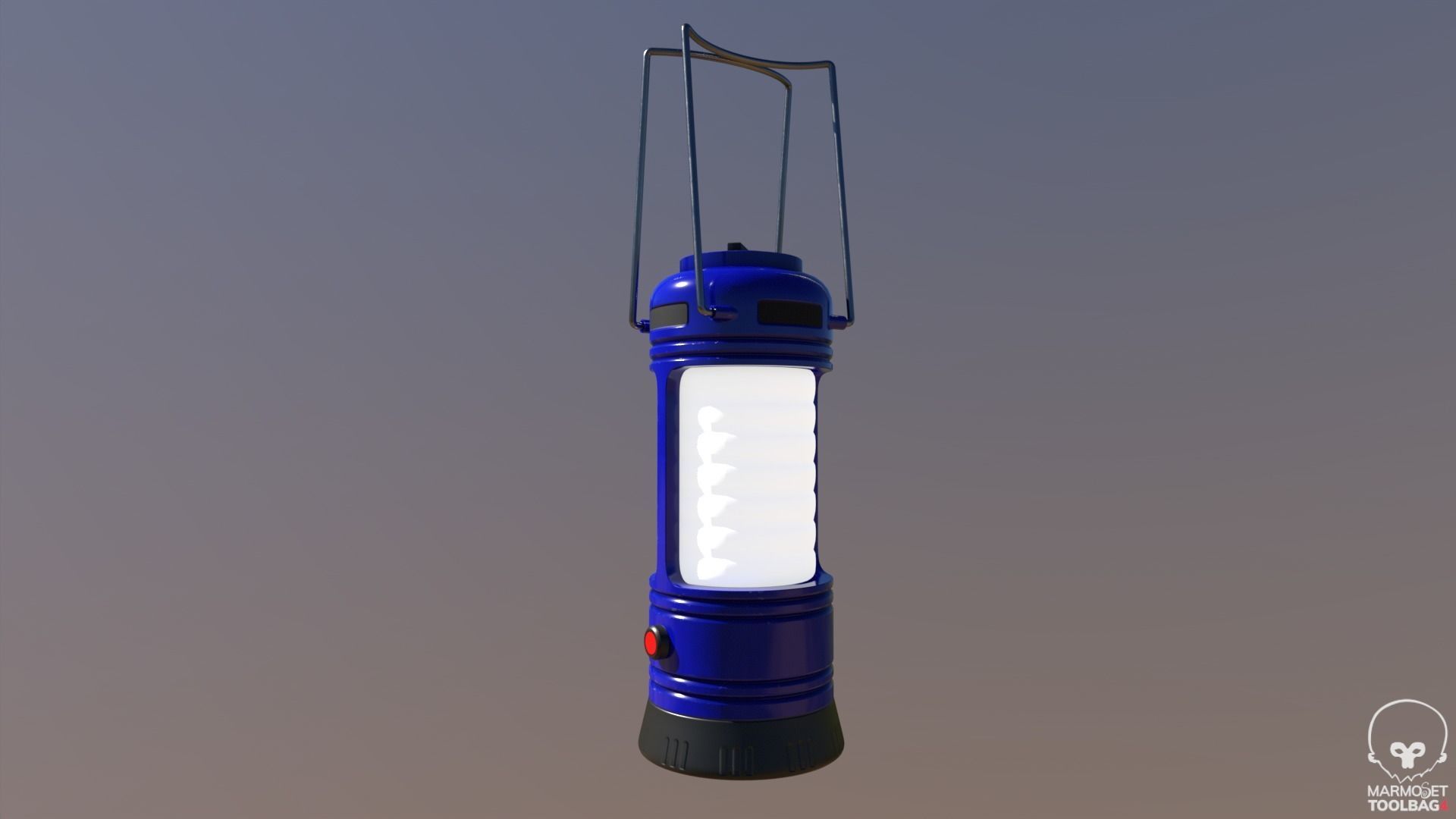 Camping Lantern Low-poly 3D model_4