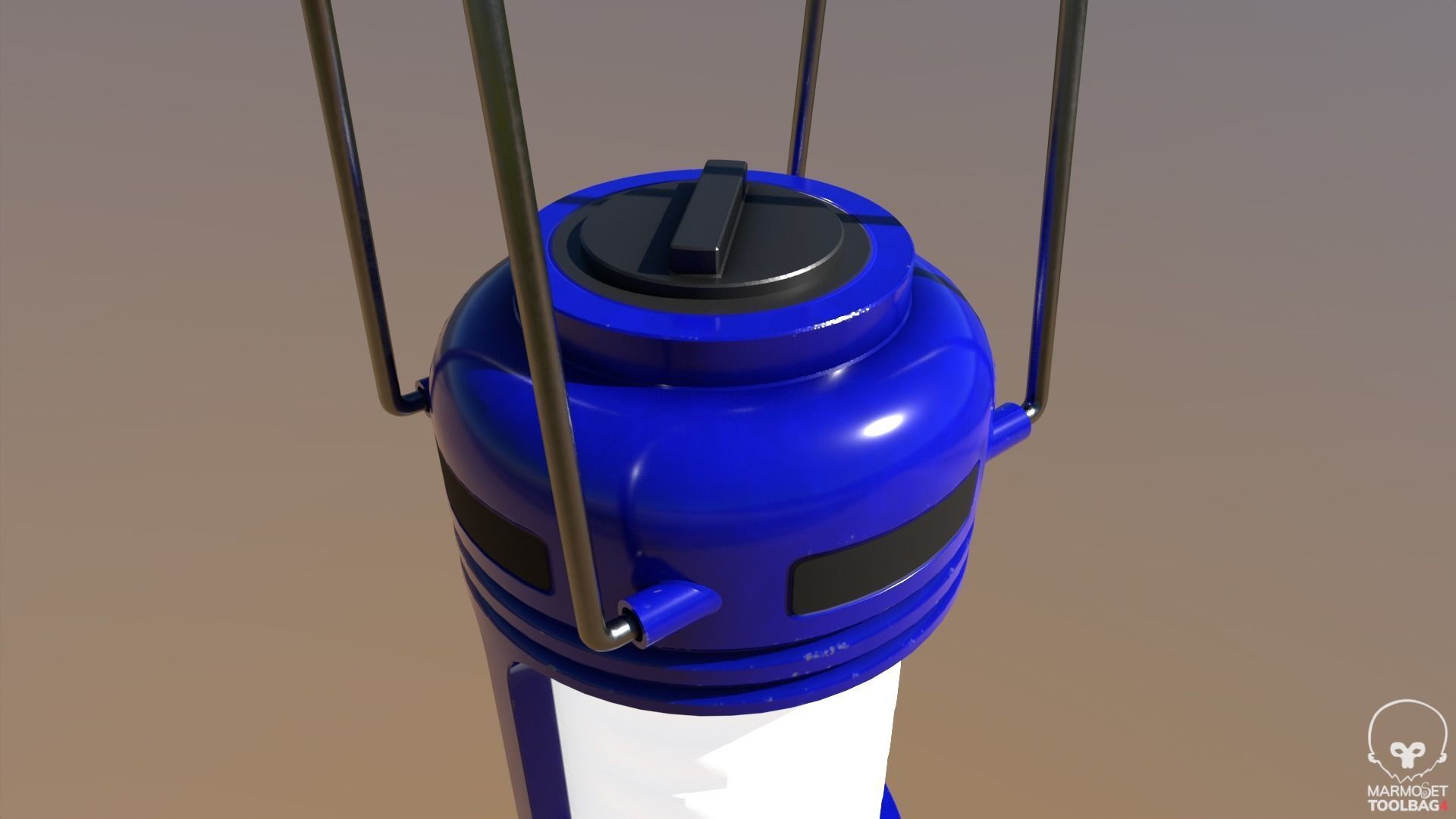 Camping Lantern Low-poly 3D model_2