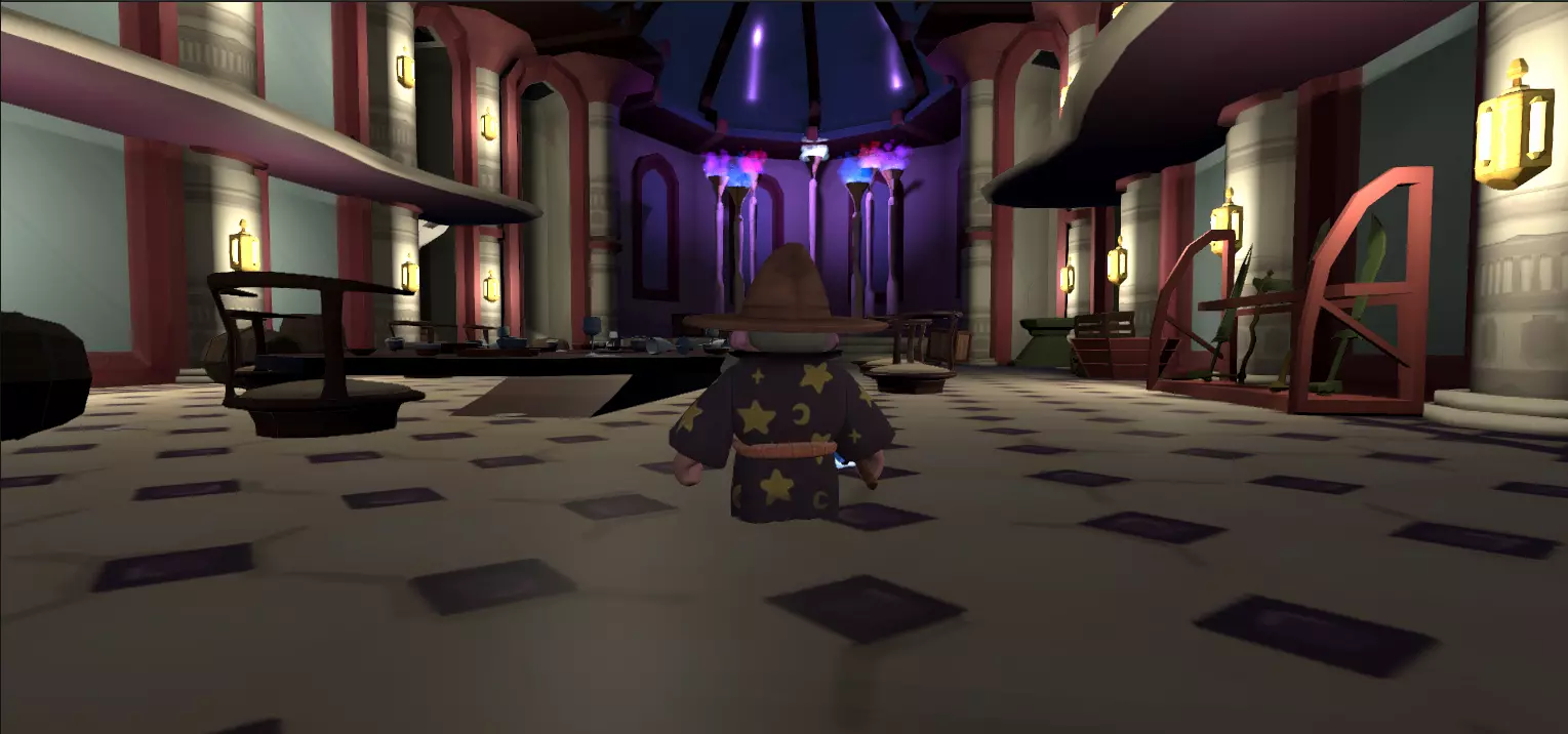 Royal Dining Room Low-poly 3D model