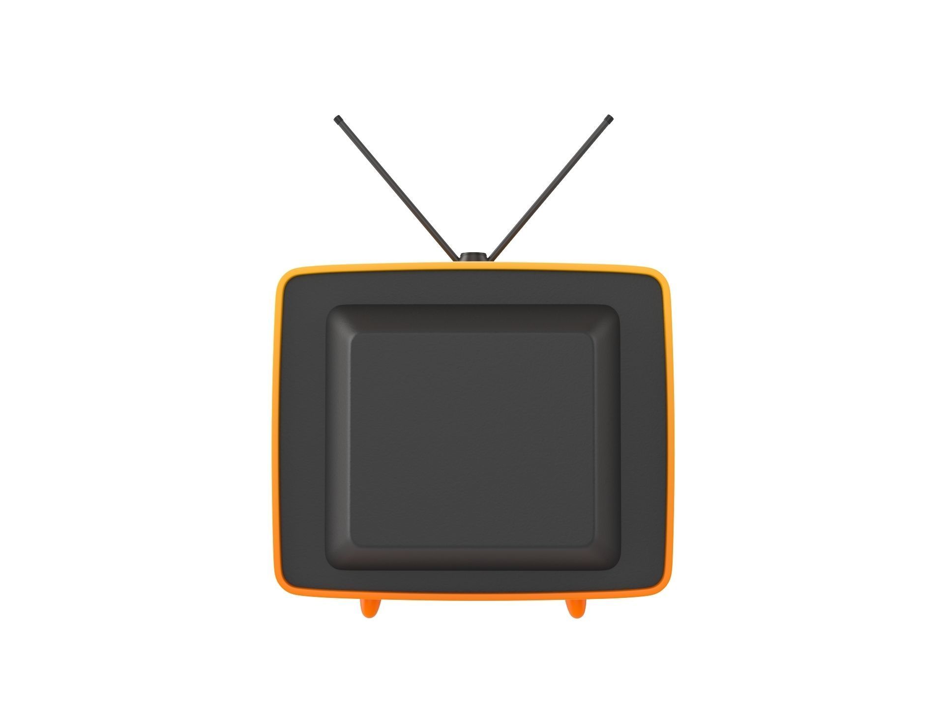 Cartoon TV 3D model_5