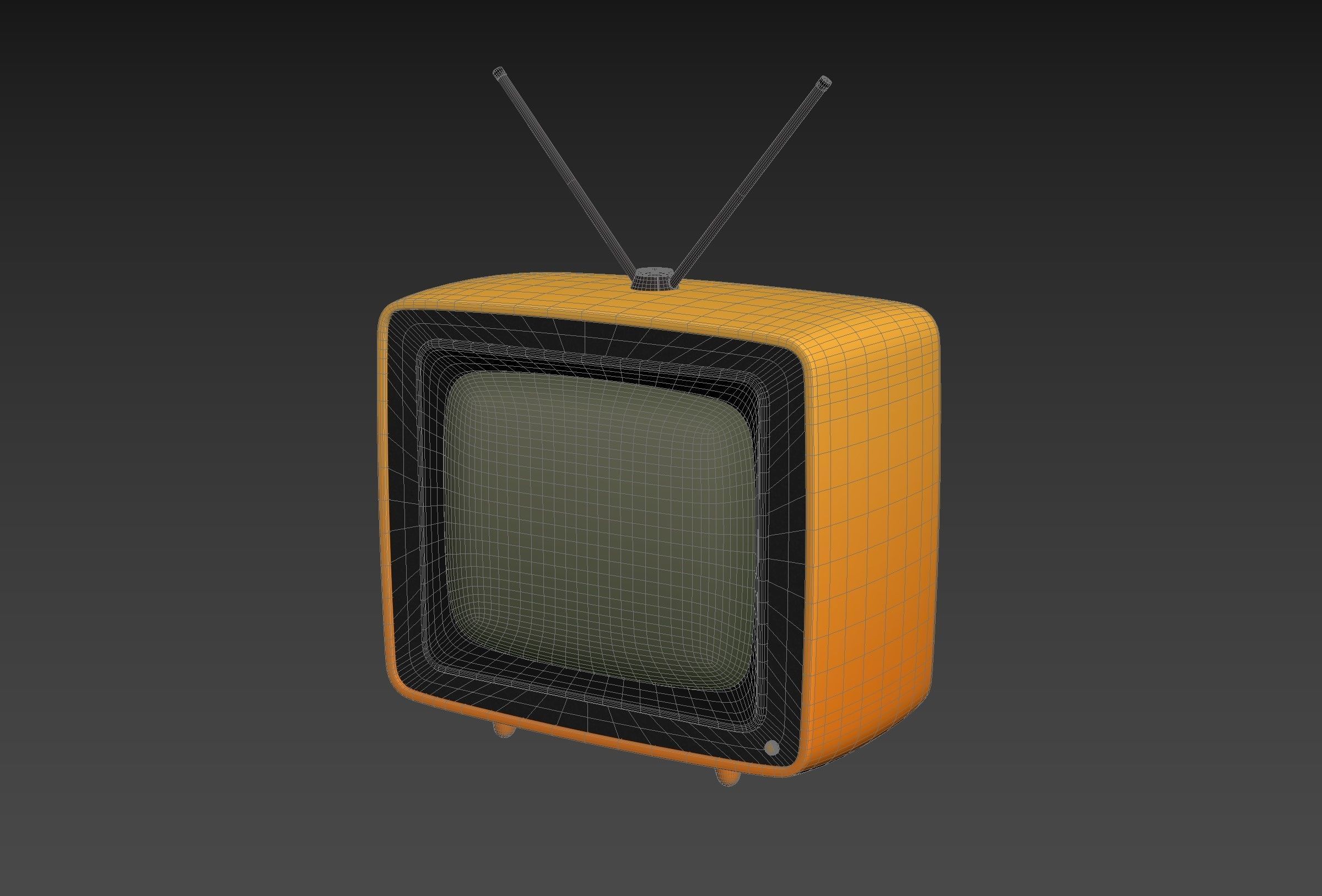 Cartoon TV 3D model_13