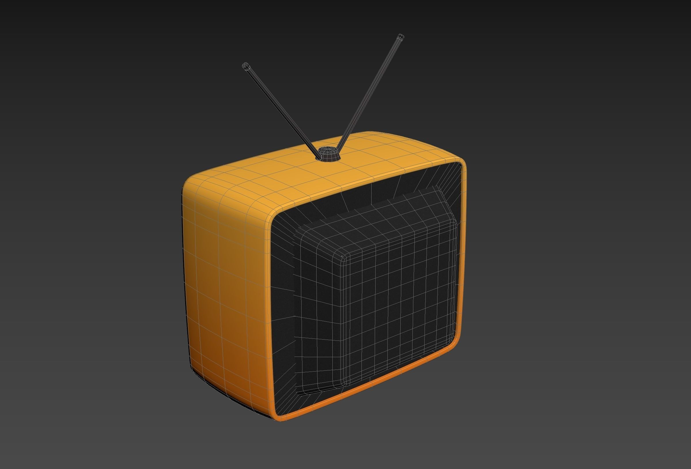 Cartoon TV 3D model_21