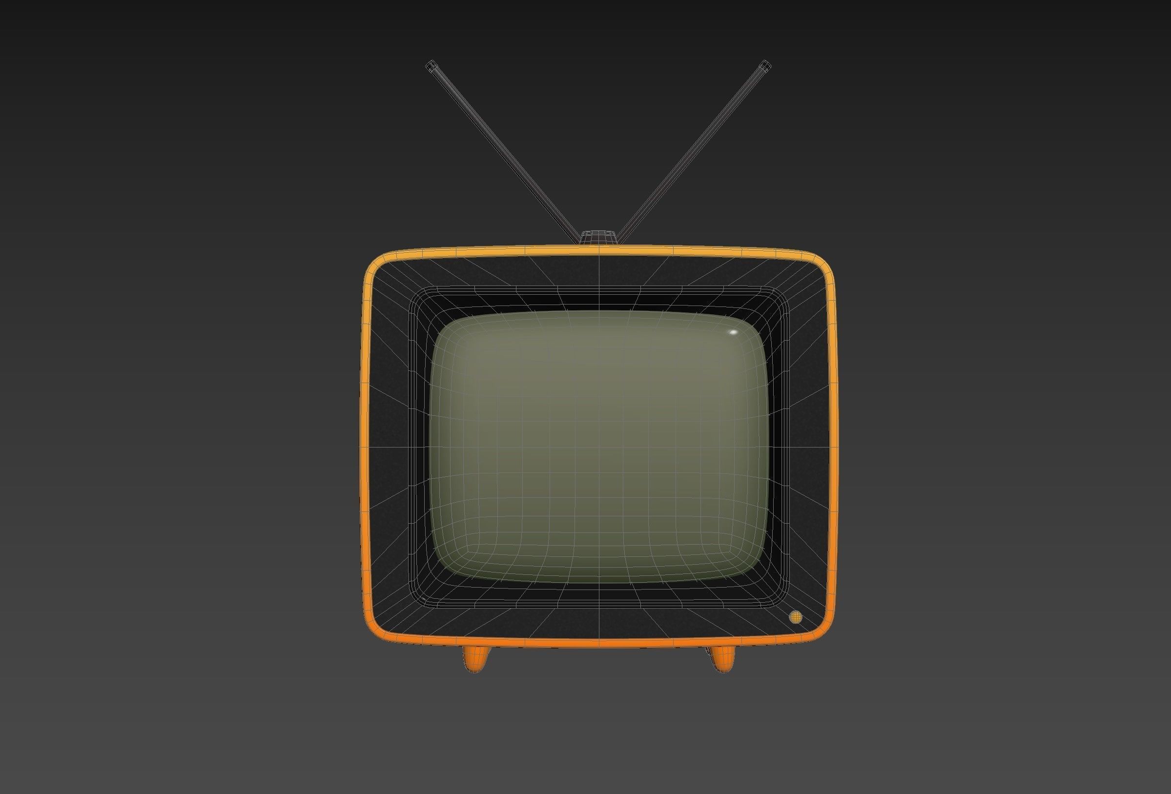 Cartoon TV 3D model_14