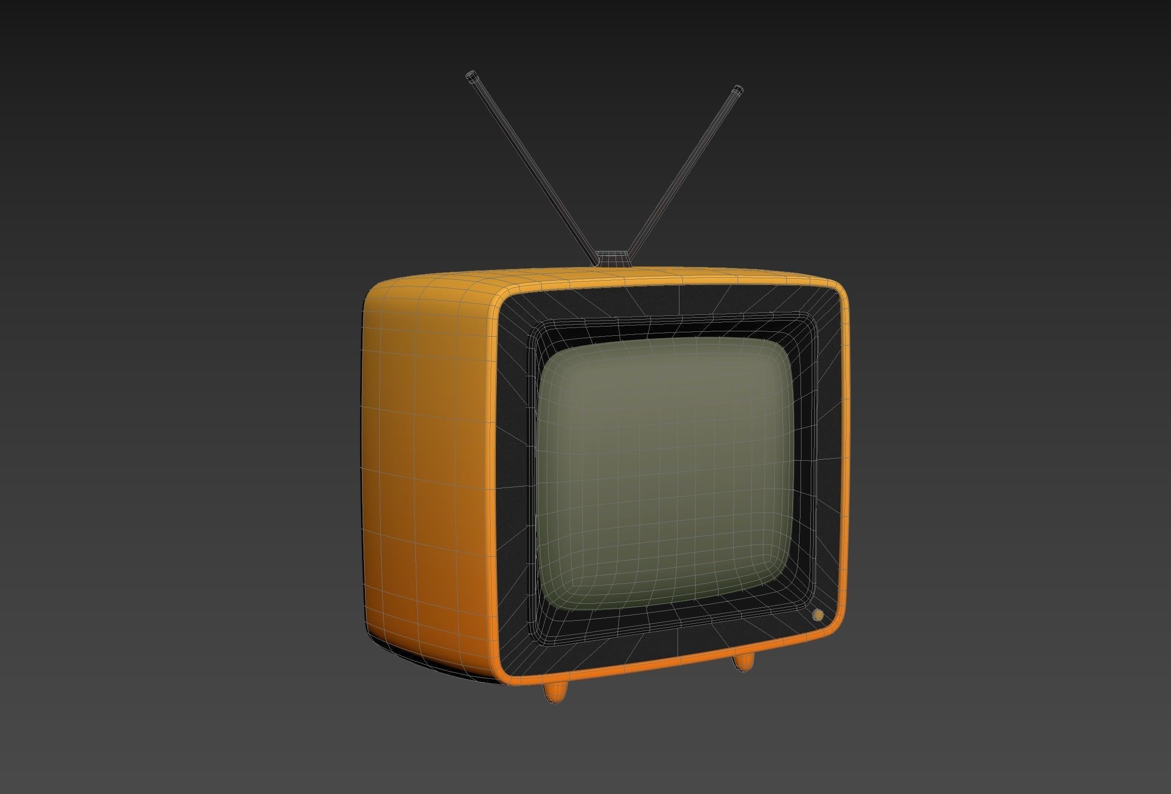 Cartoon TV 3D model_16
