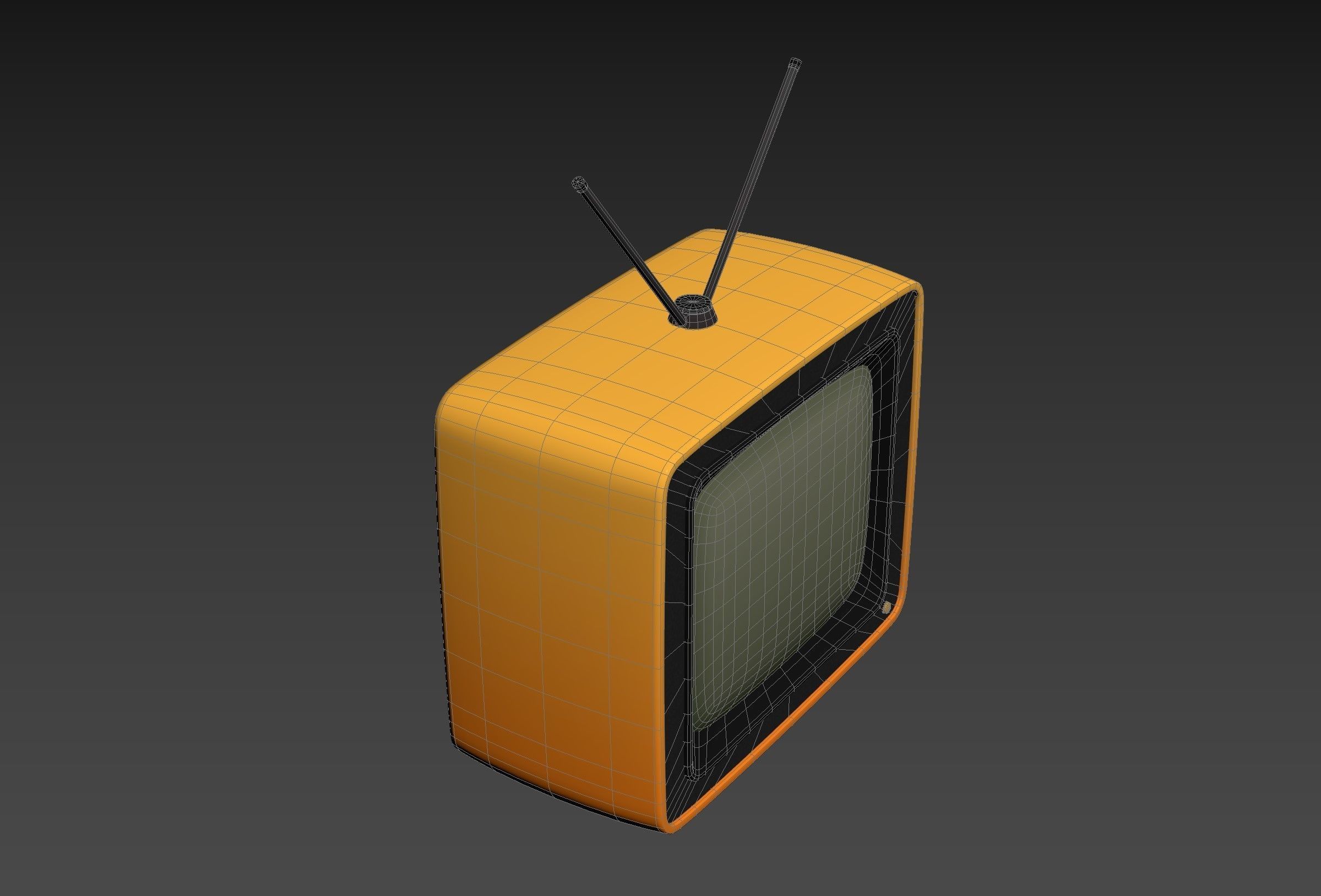 Cartoon TV 3D model_17