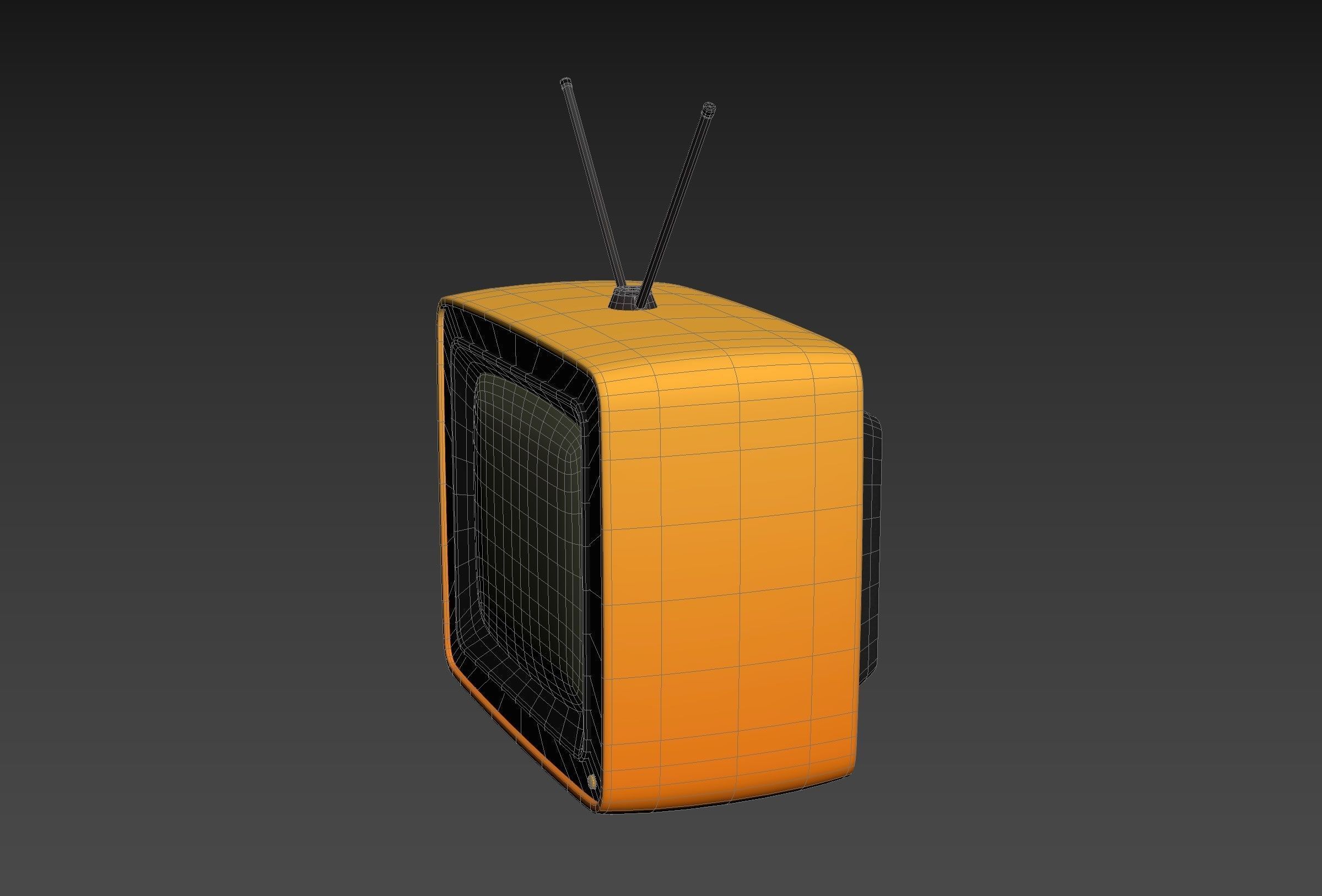 Cartoon TV 3D model_25