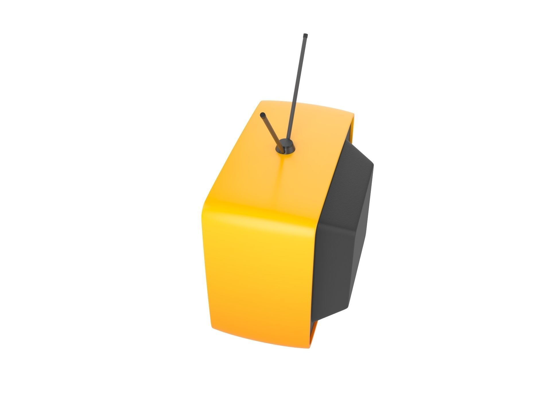 Cartoon TV 3D model_6