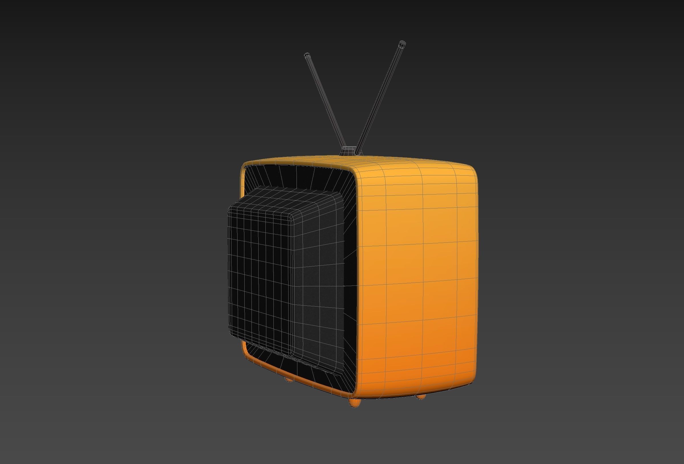 Cartoon TV 3D model_19