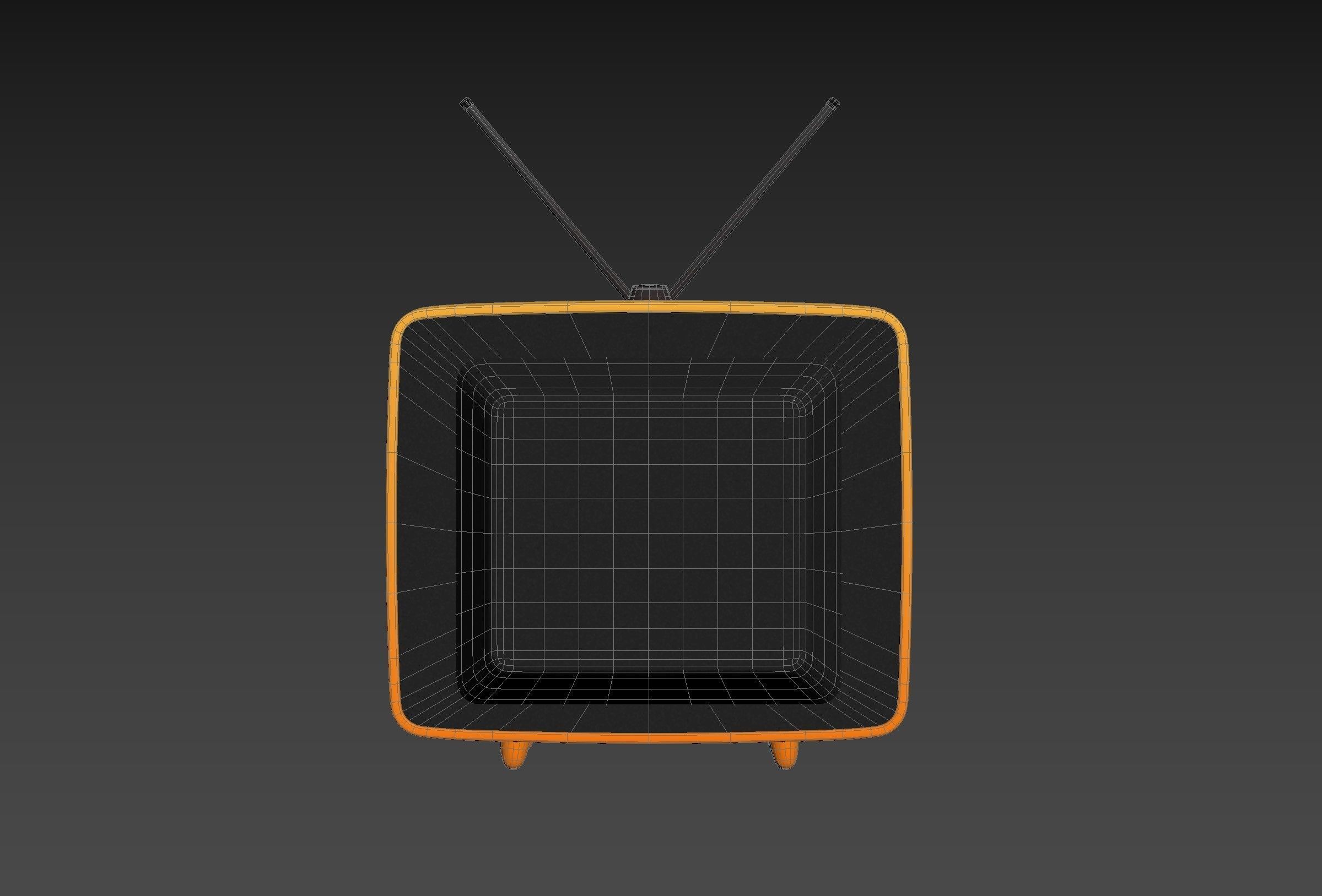 Cartoon TV 3D model_22