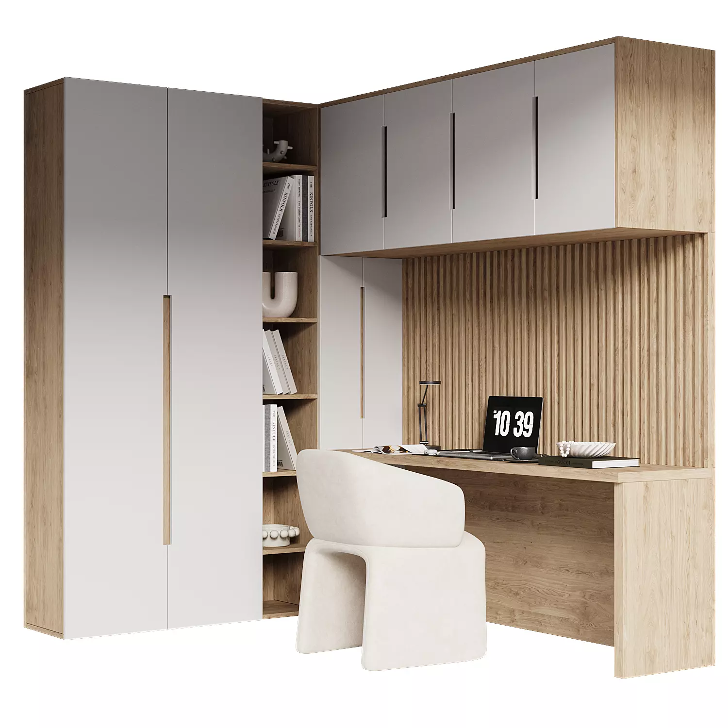 Home Office Set 009 3D model