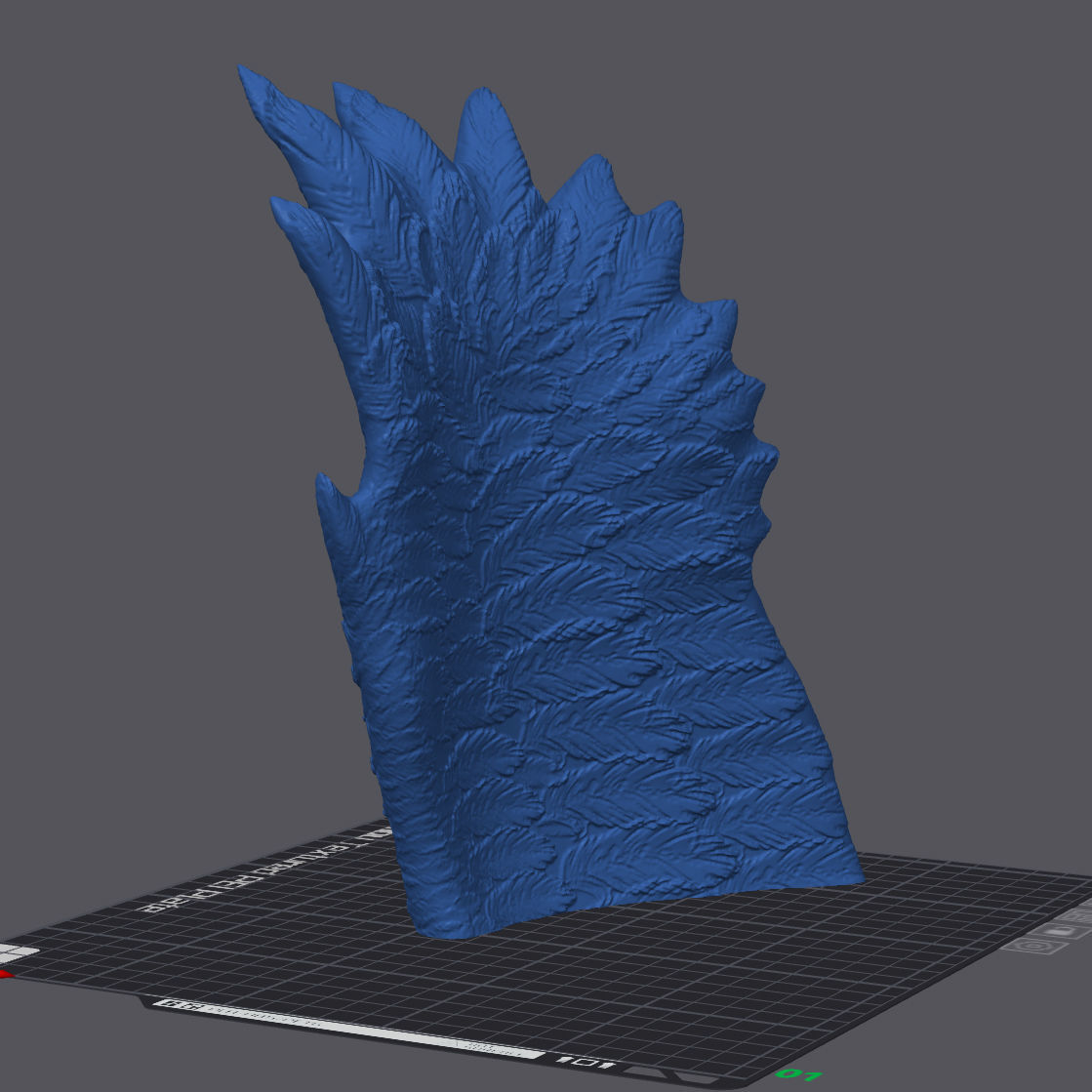 Eagle as Headgear for the Skull stand and wall lamps 3D print model_1