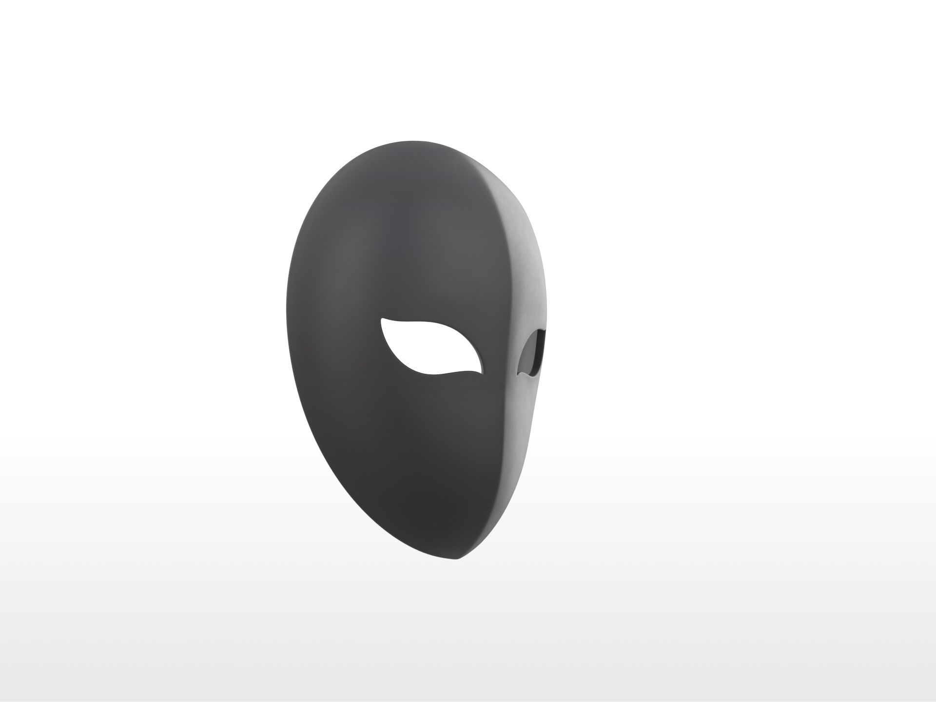Mask005 Black Mask 3D print model_2