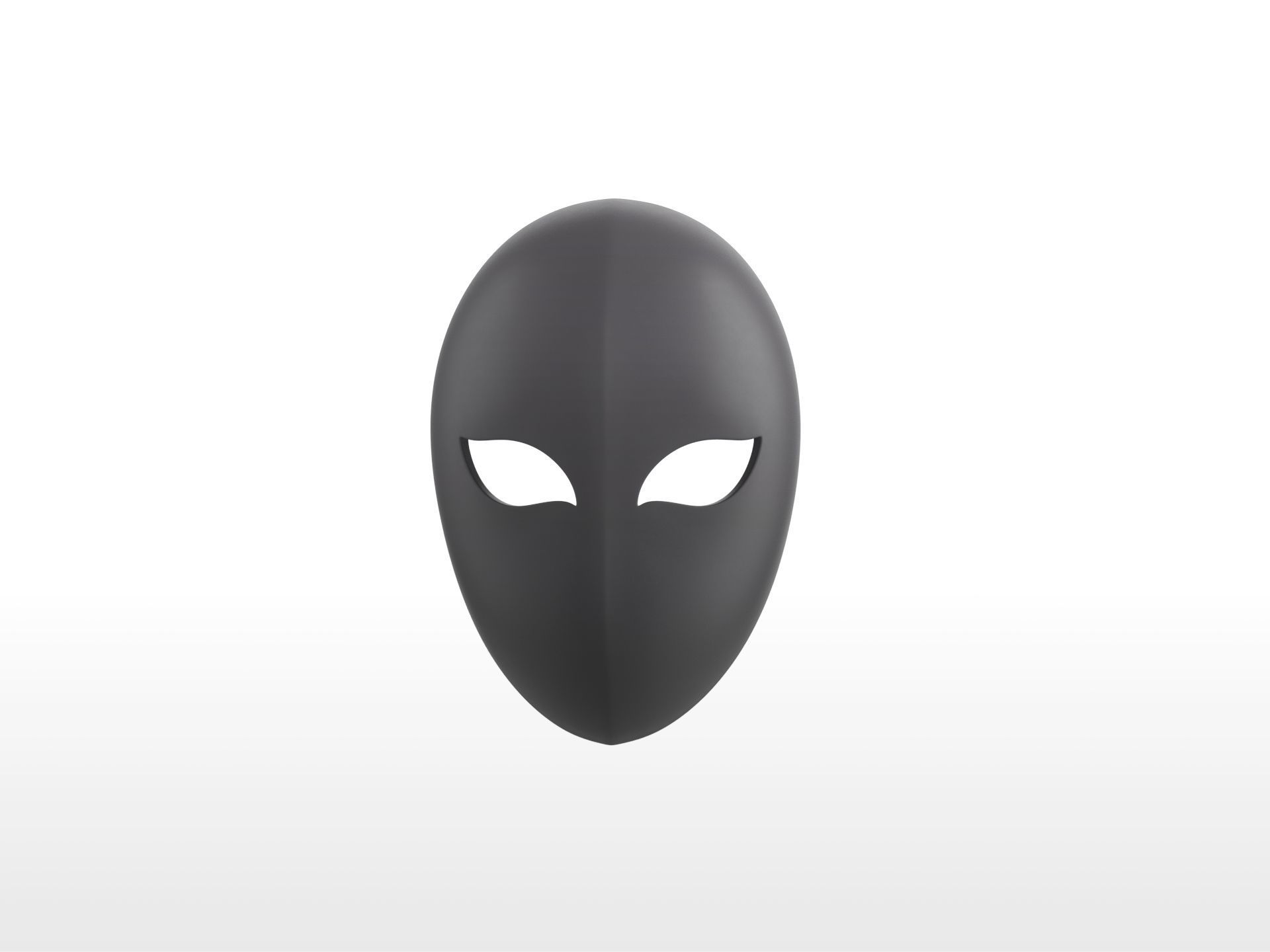 Mask005 Black Mask 3D print model_1