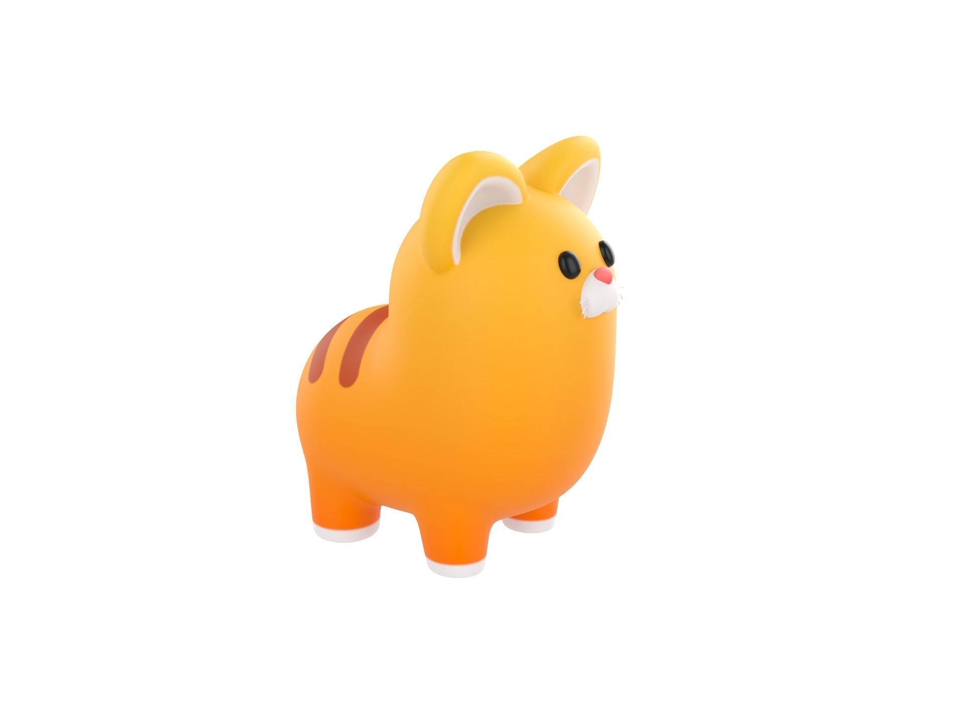 Cat Character 3D model_2