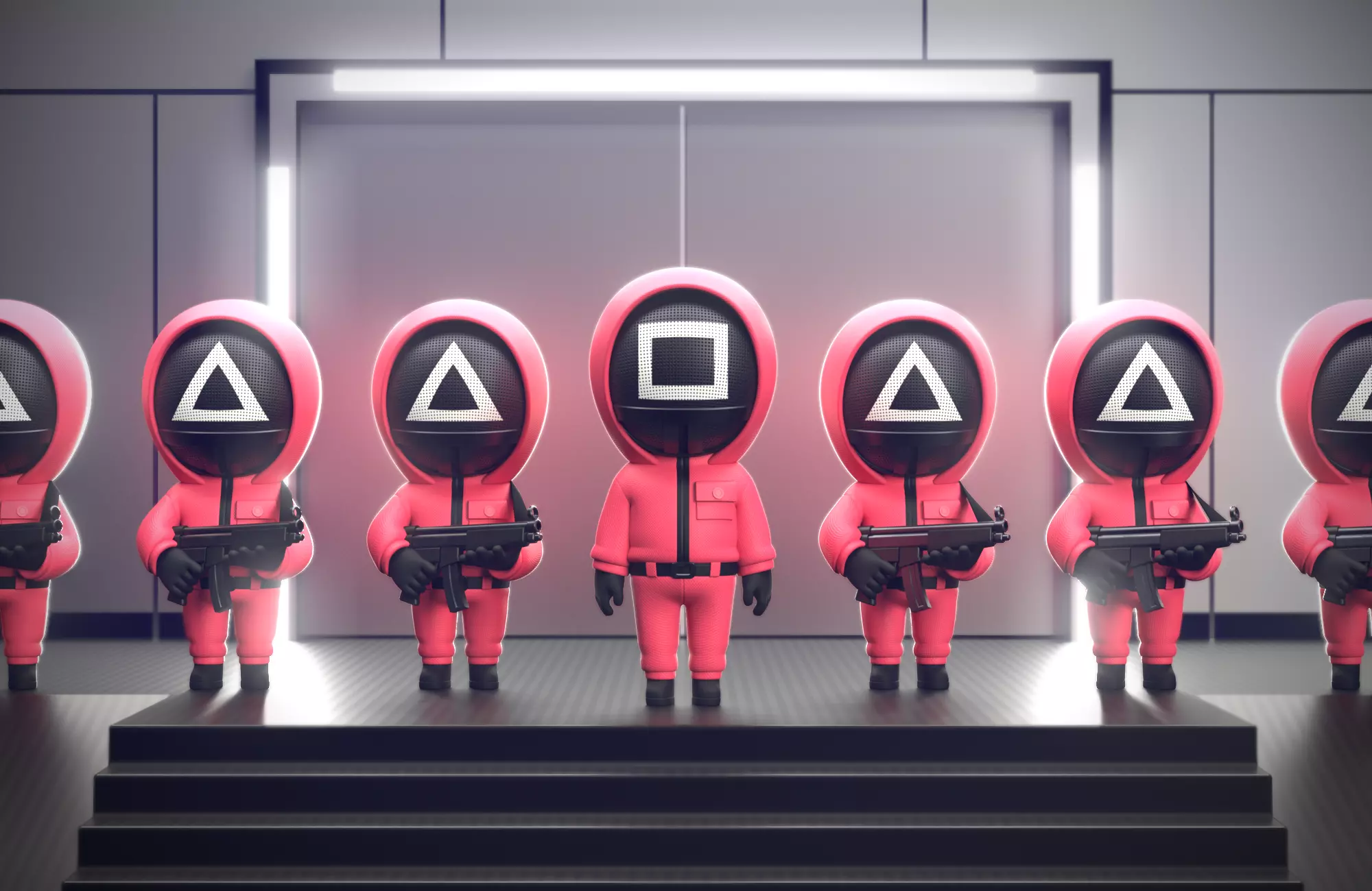 Little Squid Soldier Figurine 3D print model_0