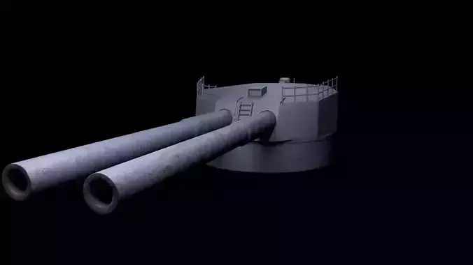 Battlle Ship Kawachi artillery