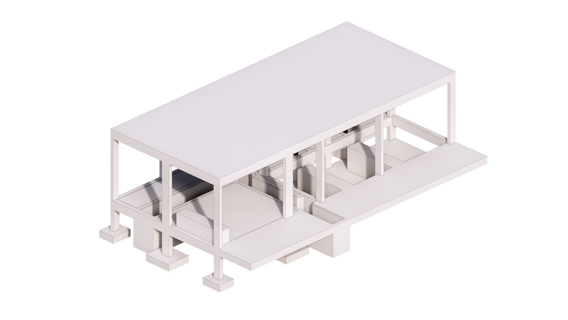 Electrical Substation 16m Building in Revit 3D model_9