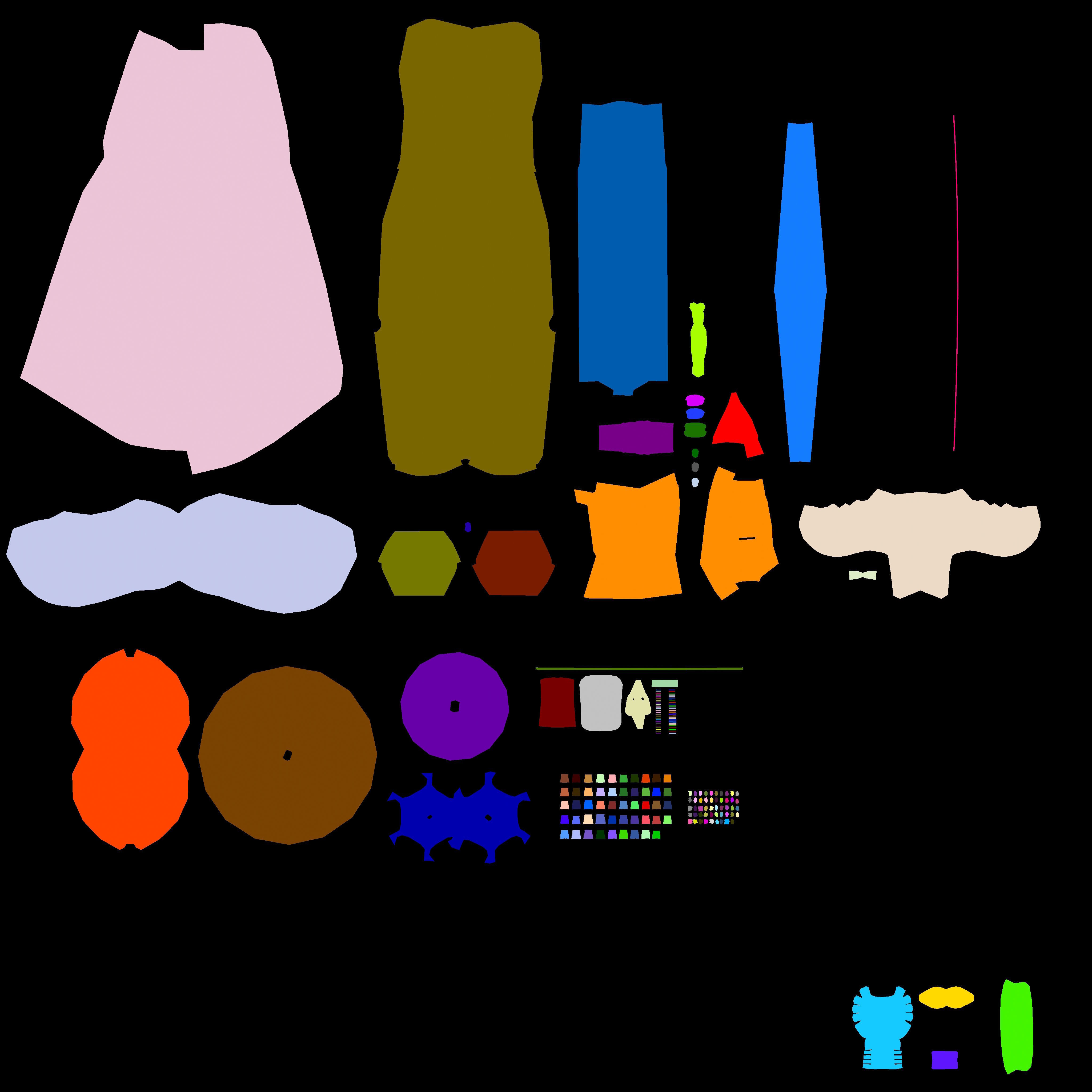 Thompson Sub Machine Gun m1928 Low-poly 3D model_8