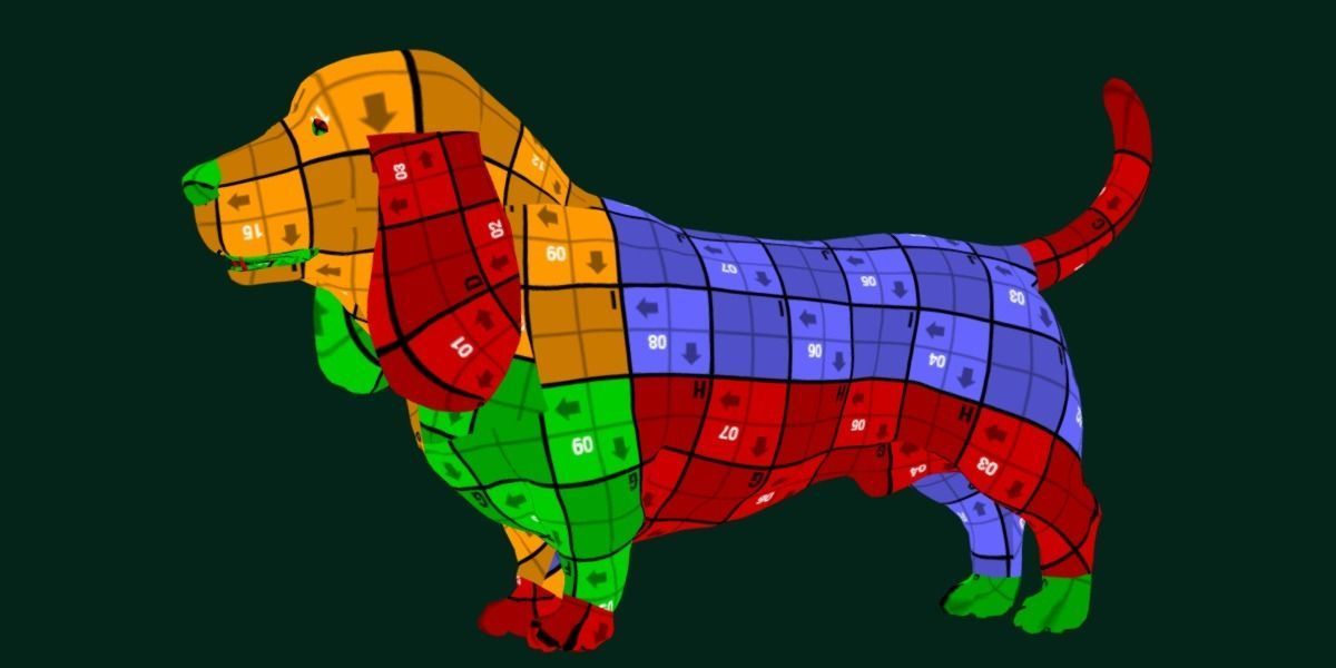 Basset Hound Dog Breed  3D model_10