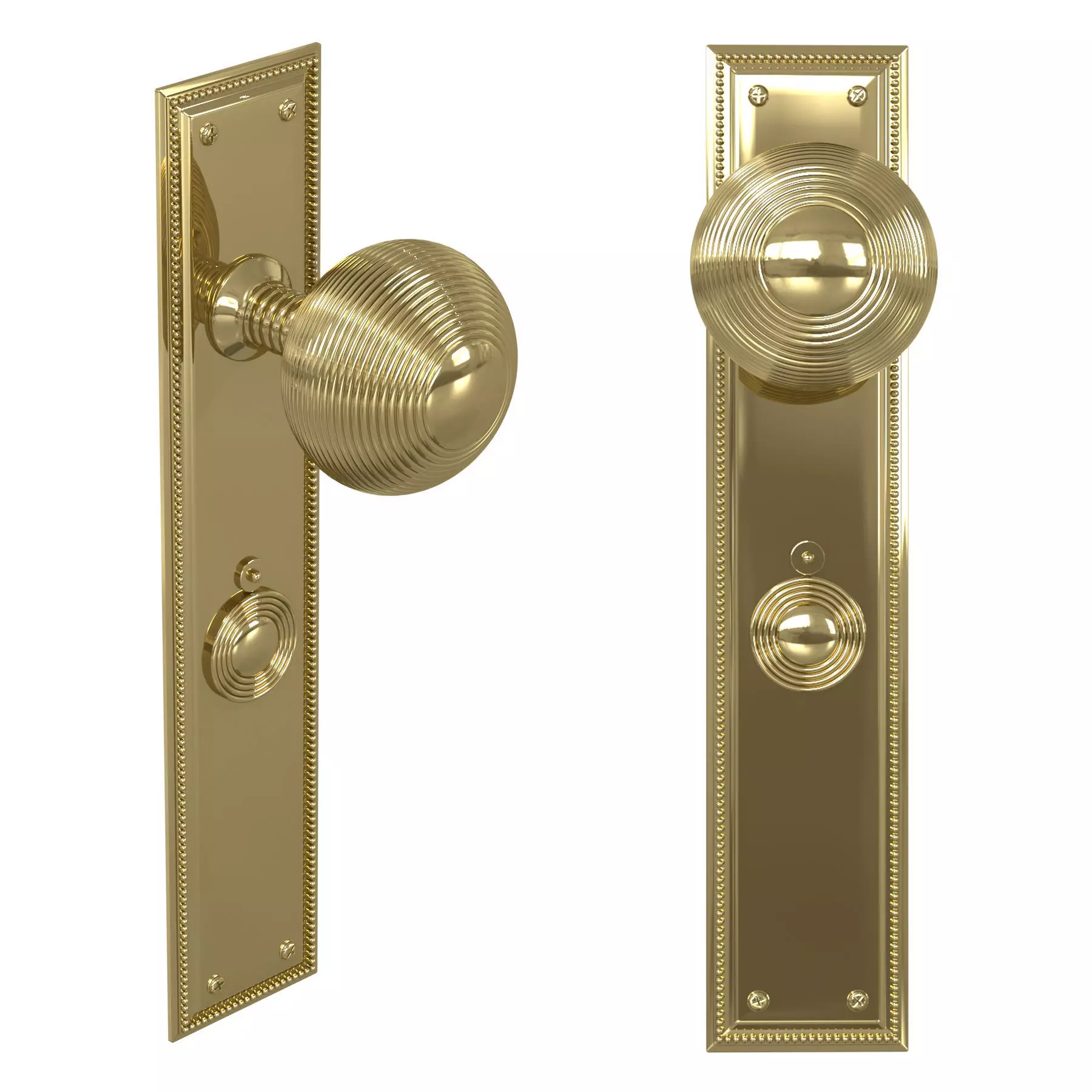 Beardmore Queen Ann door handle knob 3D model