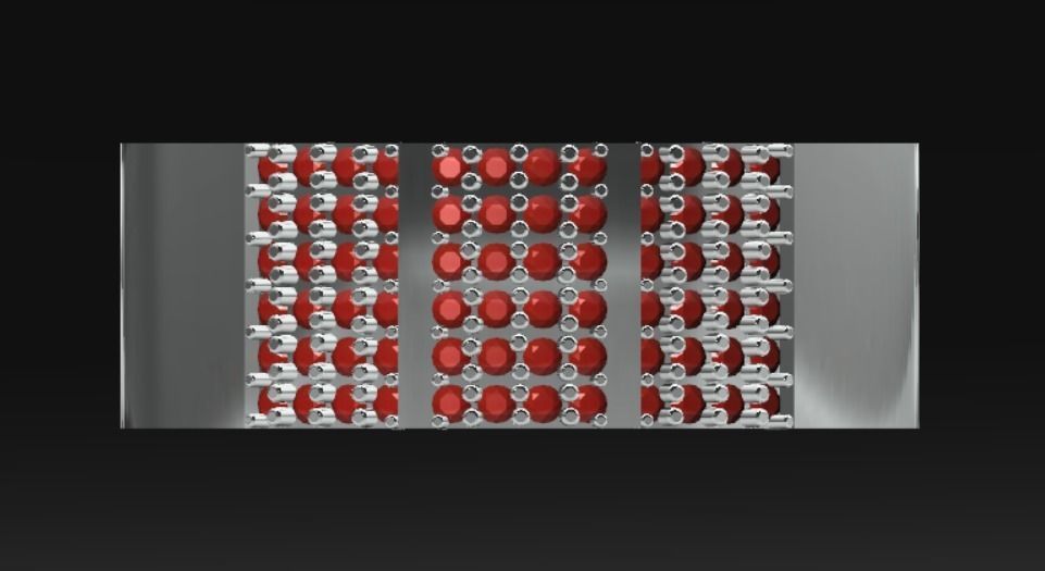 Diamond Band Ring 3D Model 3D print model_2