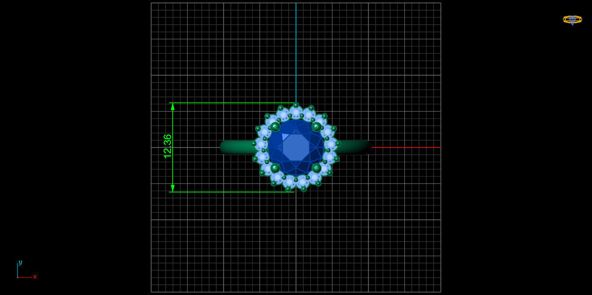 ruby ring 3D print model_7