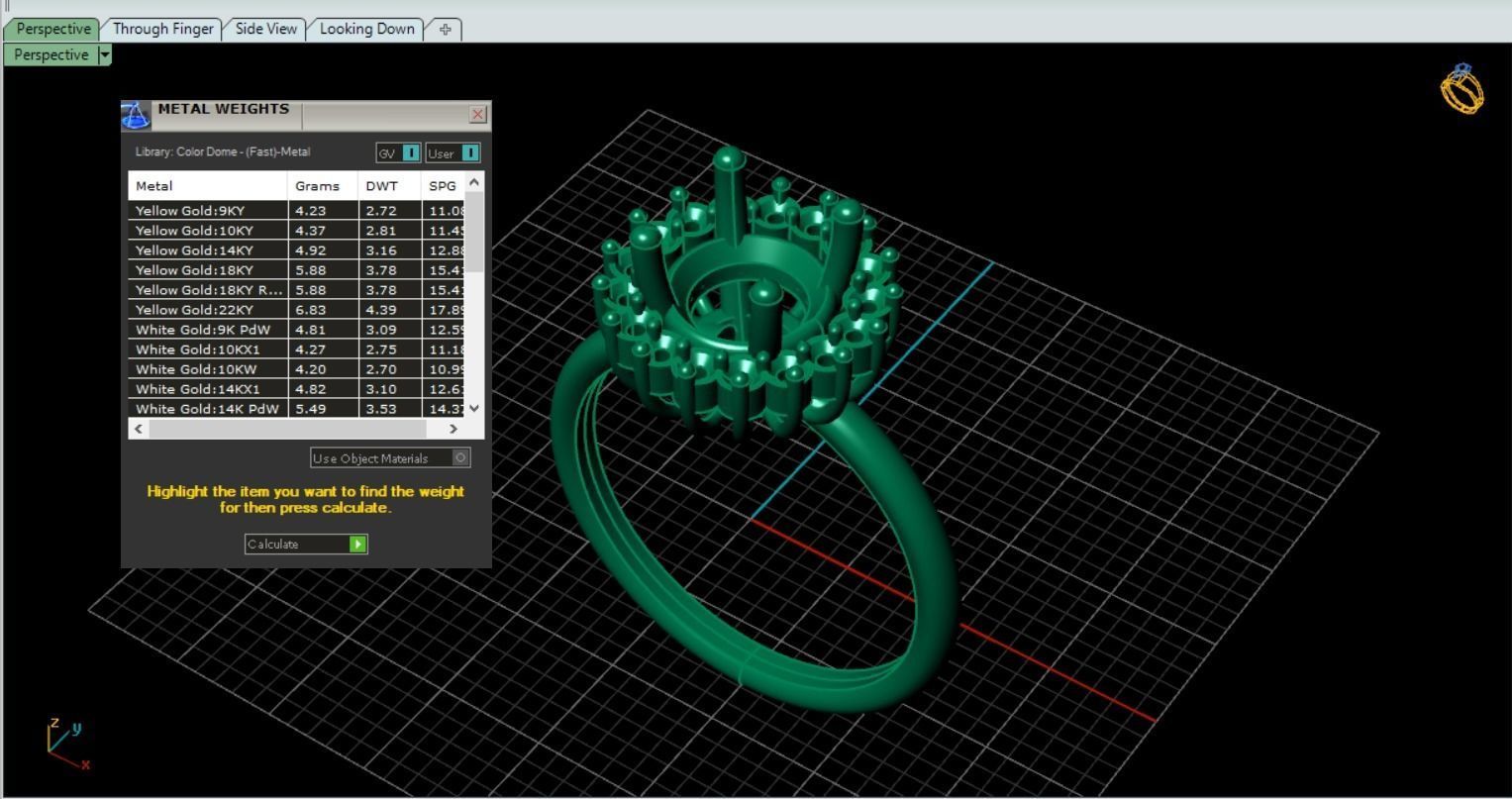 ruby ring 3D print model_11