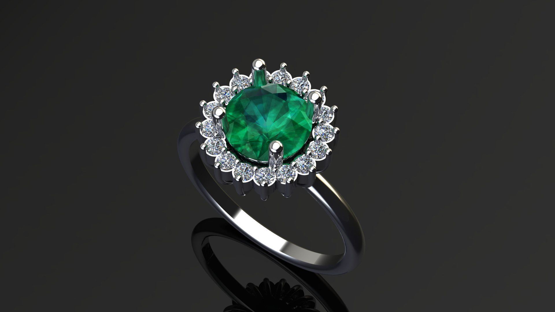 ruby ring 3D print model_15