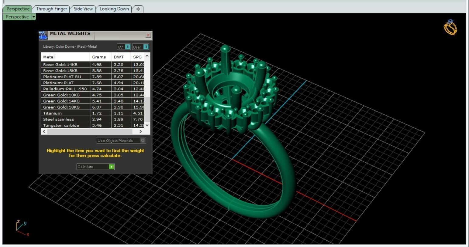 ruby ring 3D print model_13