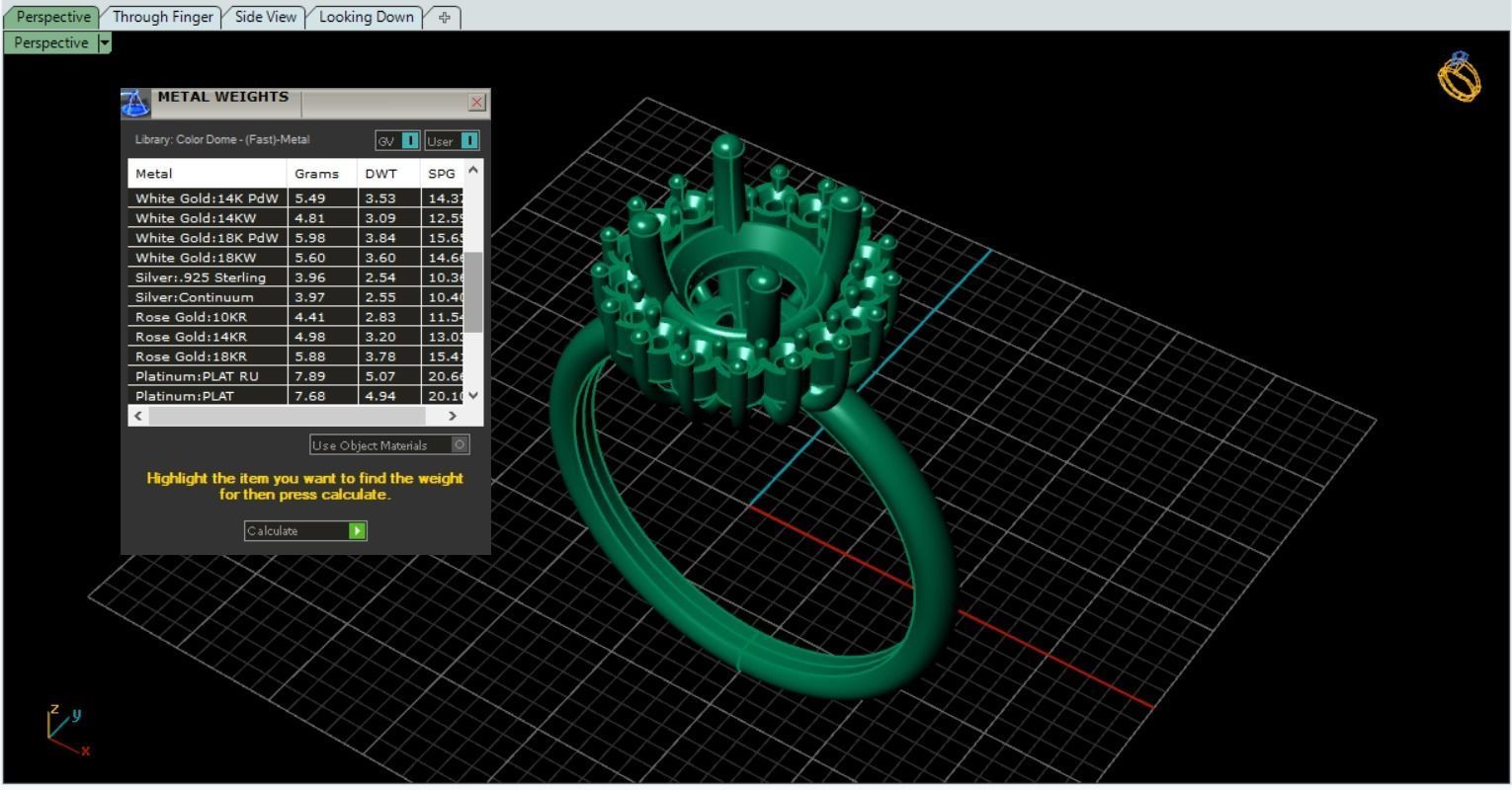 ruby ring 3D print model_12