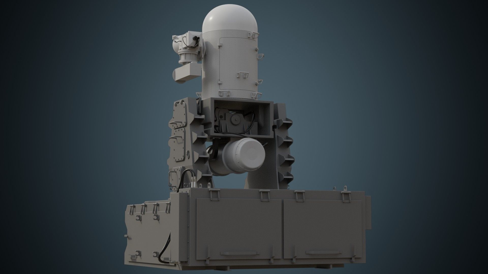 Cannon 1A Low-poly 3D model_6