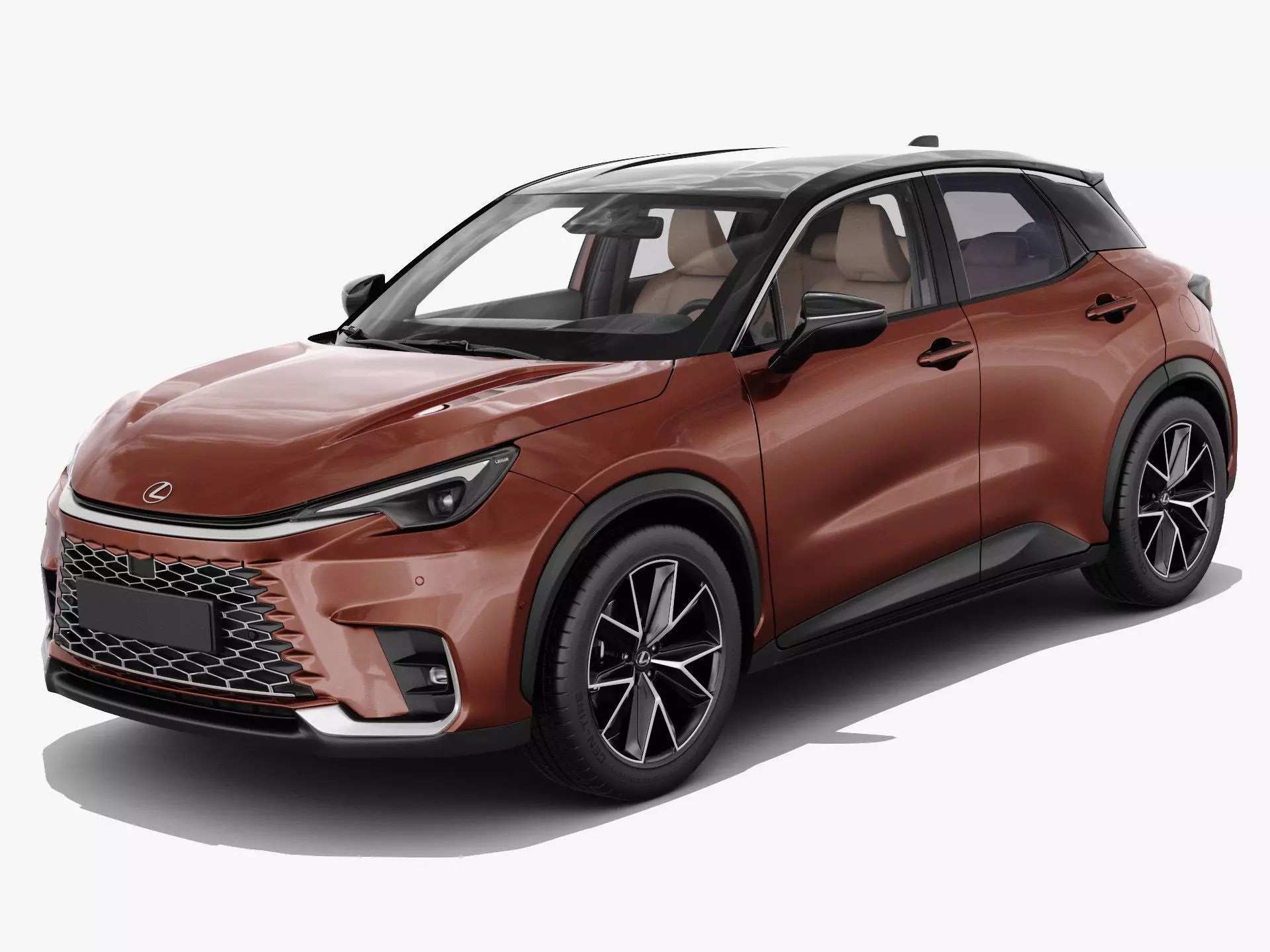 Lexus LBX 2024 with interior 3D model