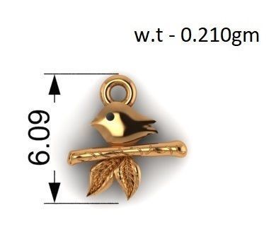 Bird Pendant Collection 3D print model_8