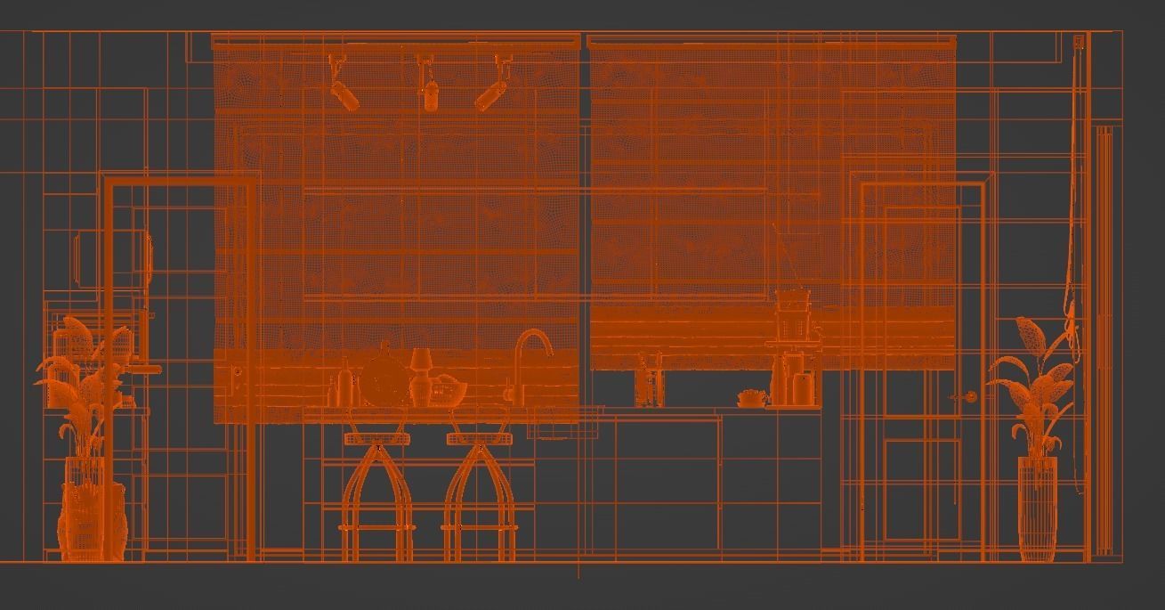 Modern Kitchen 3D model_8