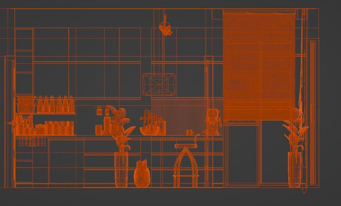 Modern Kitchen 3D model_7