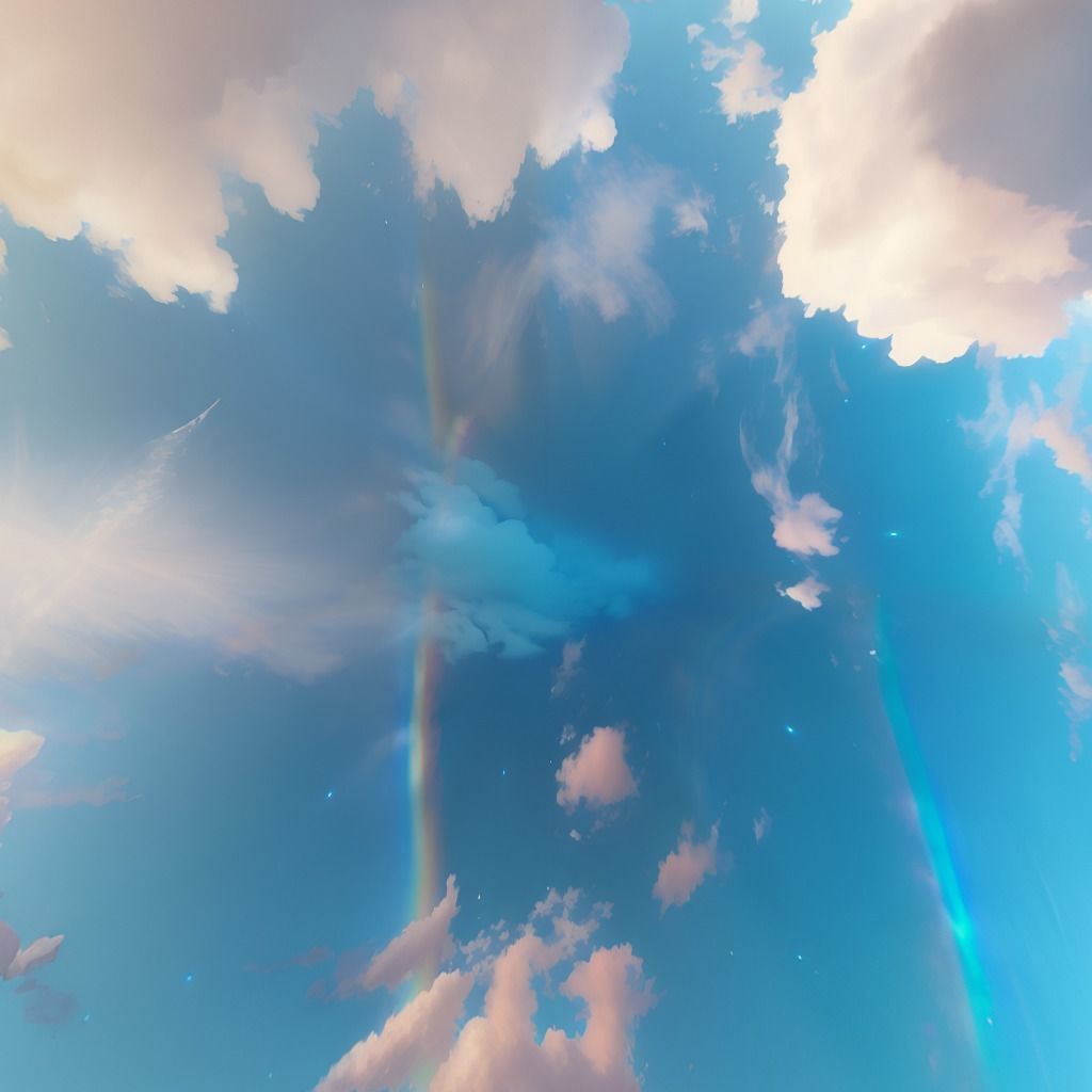 HDRI Skybox Cascading Waterfalls Low-poly 3D model_7