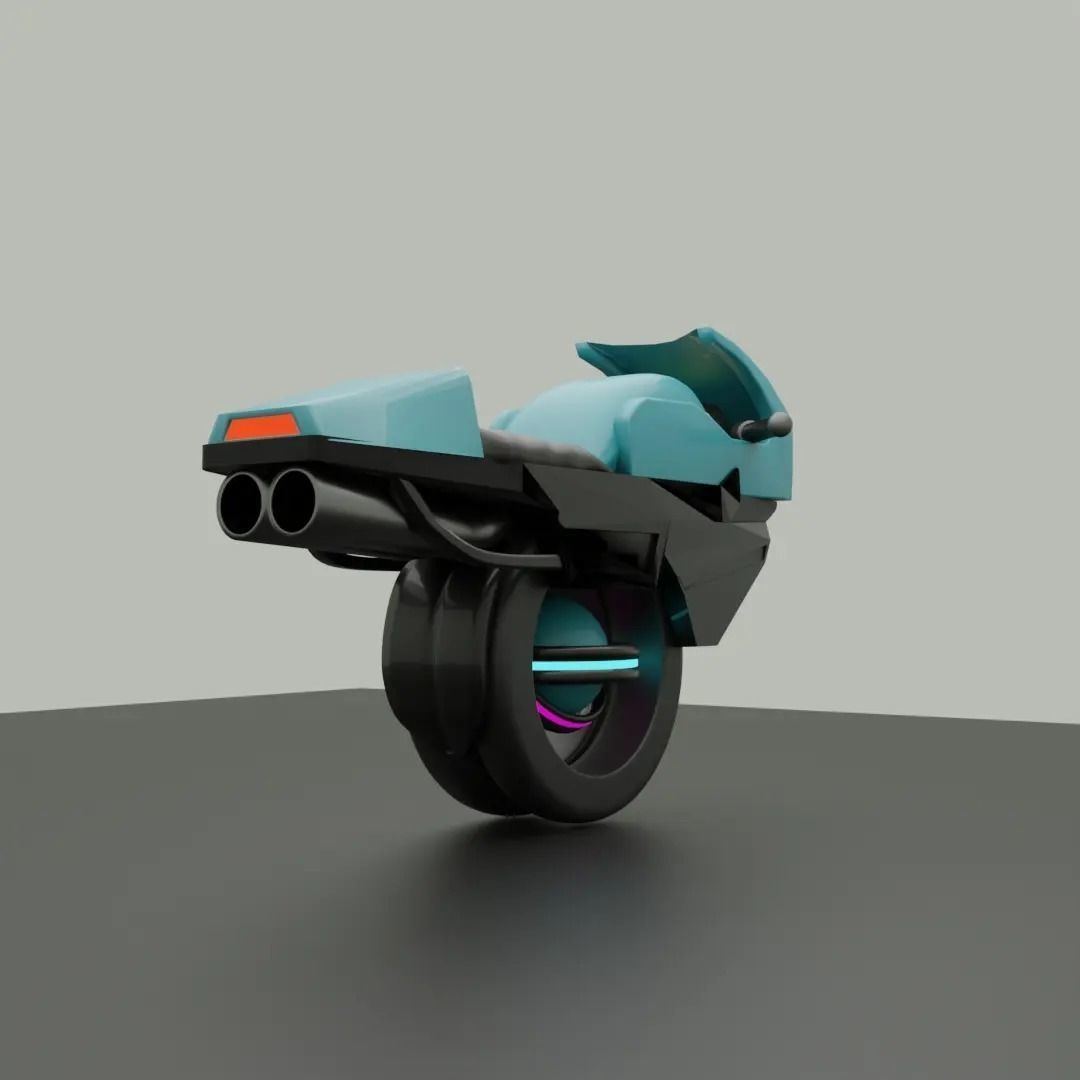 concept motorbike Free 3D model_1