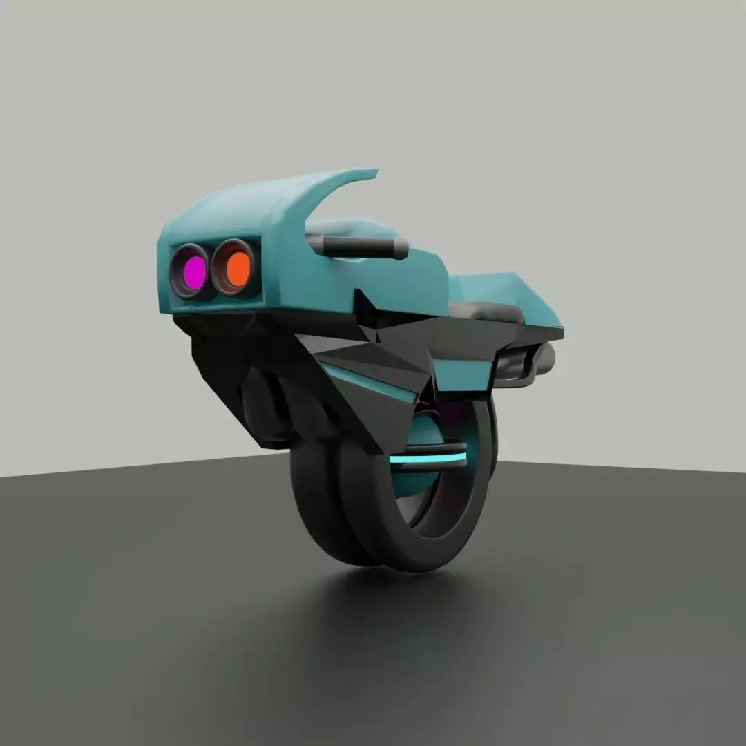 concept motorbike Free 3D model_0