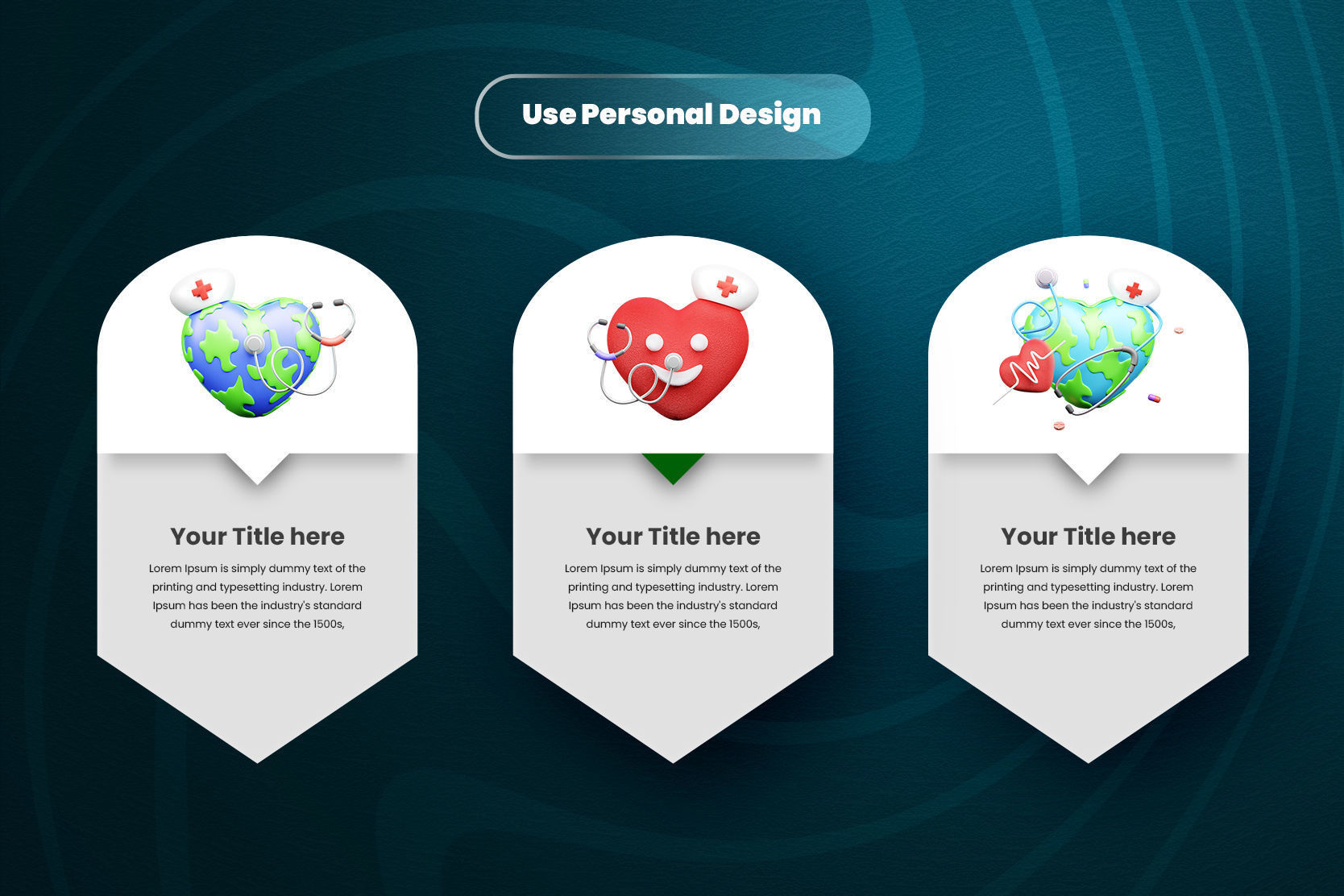 World Health Day 3d Illustration  Icon Pack  3D model_3